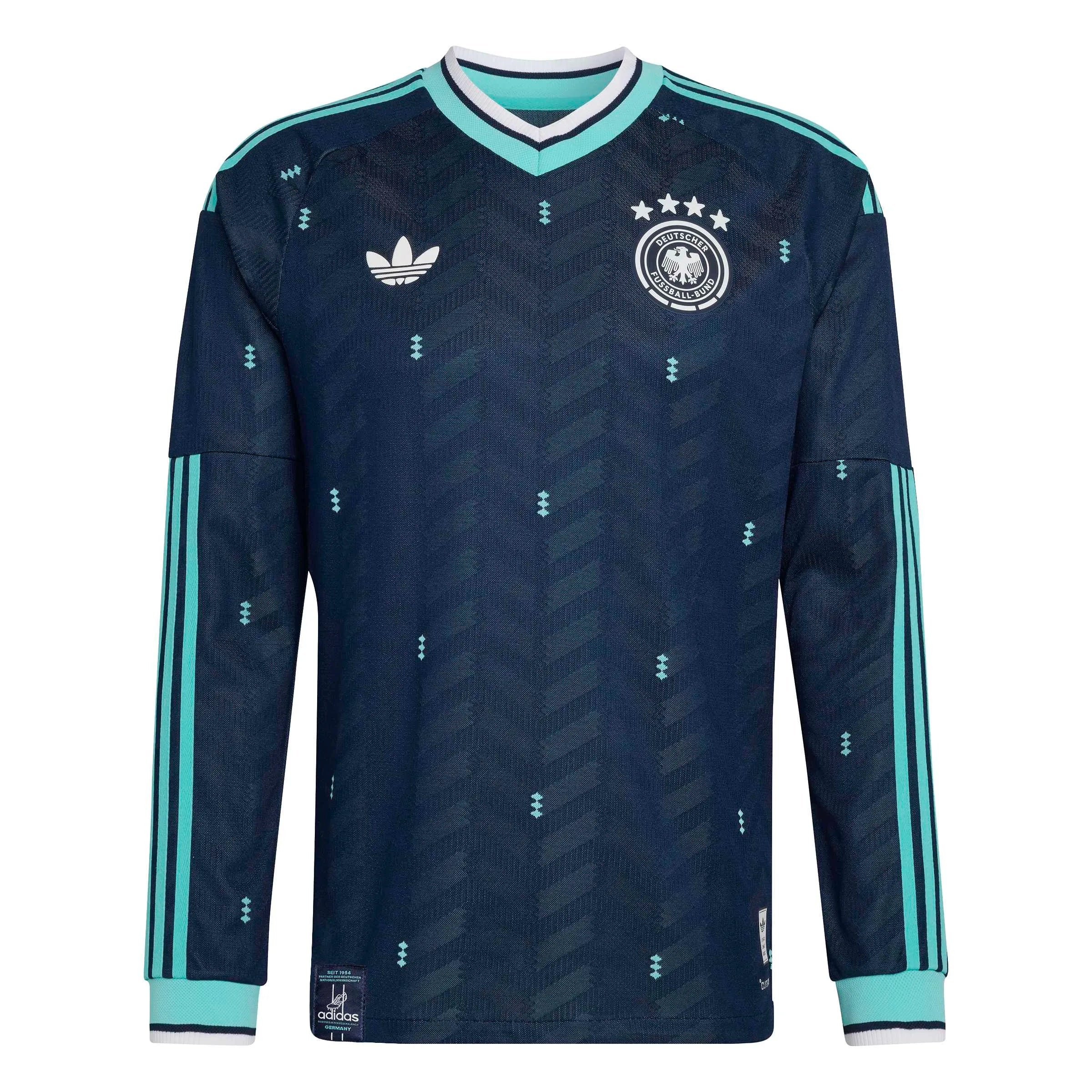 adidas 2026 Germany Men's Authentic Away Long-Sleeve Soccer Jersey (Front)
