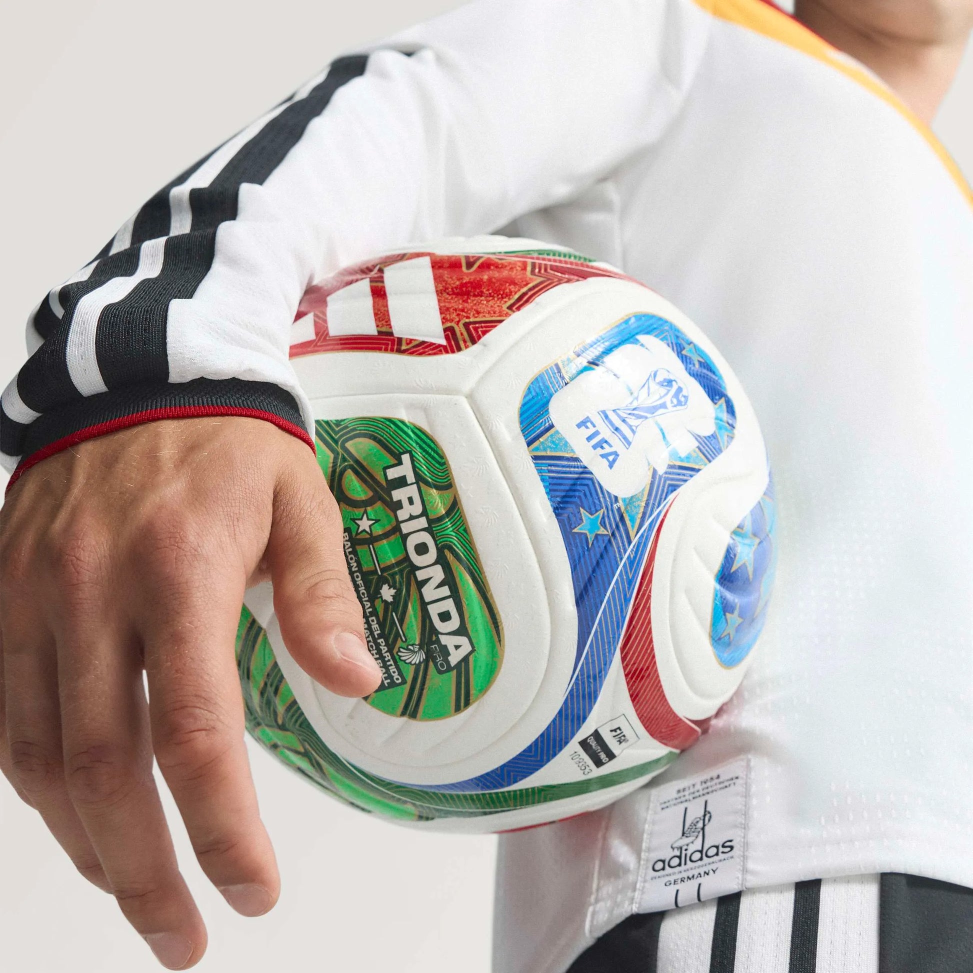 adidas 2026 Germany Men's Authentic Home Long-Sleeve Soccer Jersey (Detail 3)