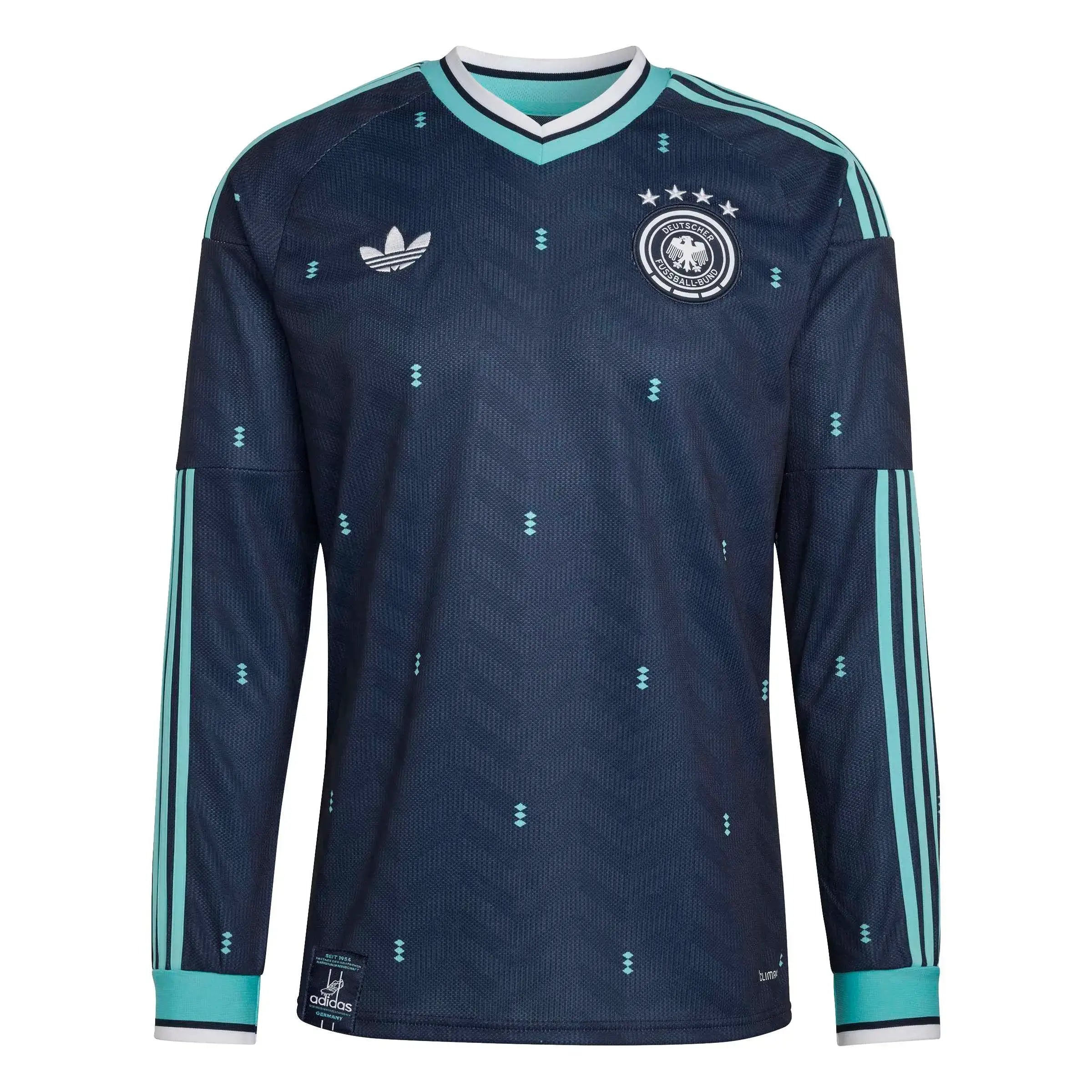 adidas 2026 Germany Men's Stadium Away Long-Sleeve Soccer Jersey (Front)