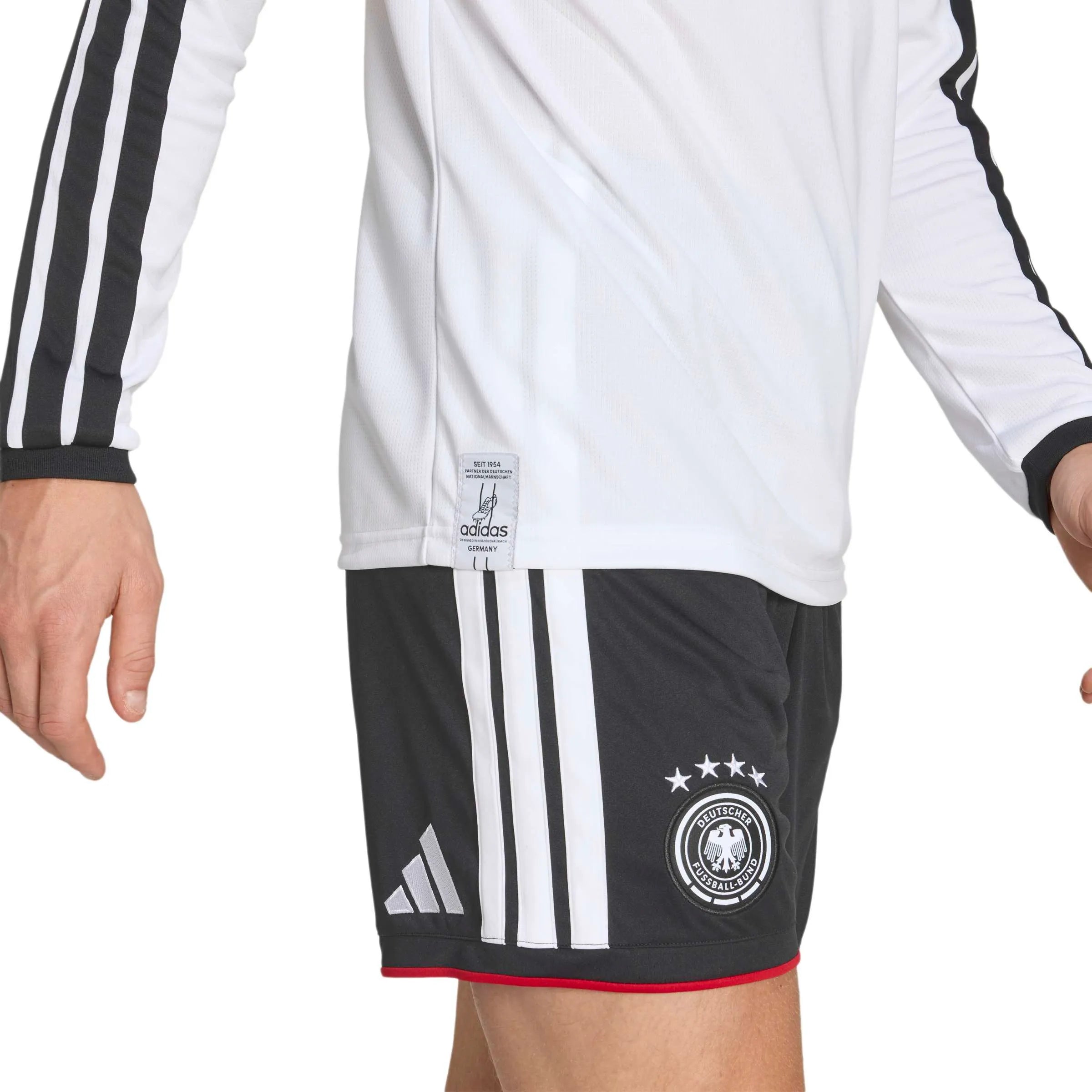 adidas 2026 Germany Men's Stadium Home Long-Sleeve Soccer Jersey (Detail 2)