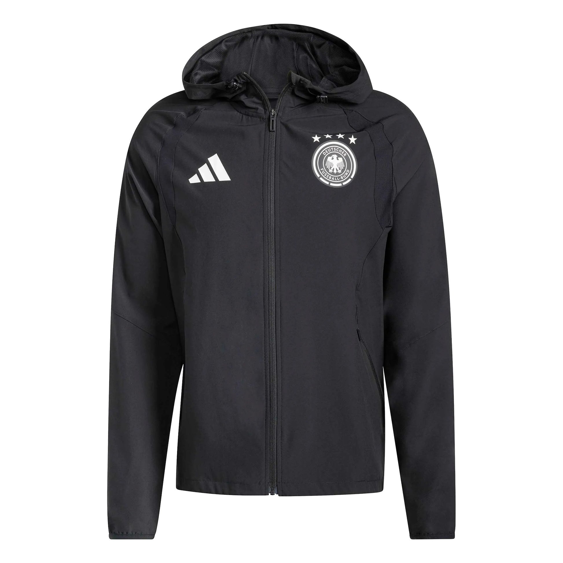 adidas 2026 Germany Men's Tiro Travel Full Zip Windbreaker (Front)
