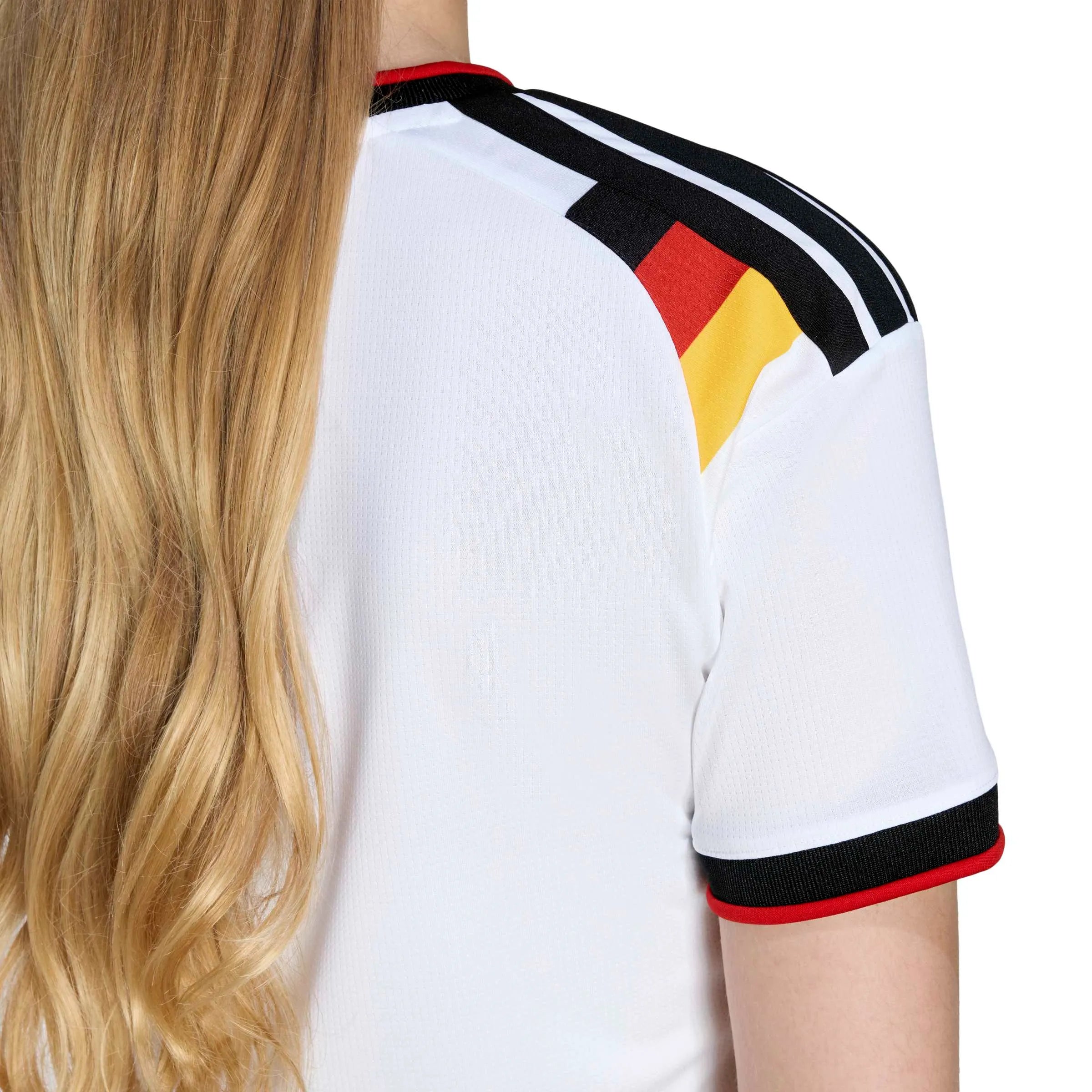 adidas 2026 Germany Women's Stadium Home Cropped Soccer Jersey (Detail 2)