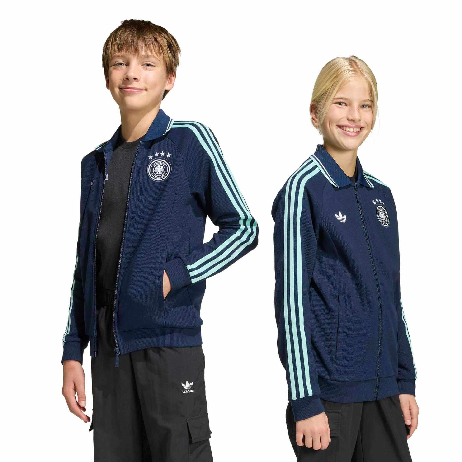 adidas 2026 Germany Youth Away Anthem Jacket (Models - Front)
