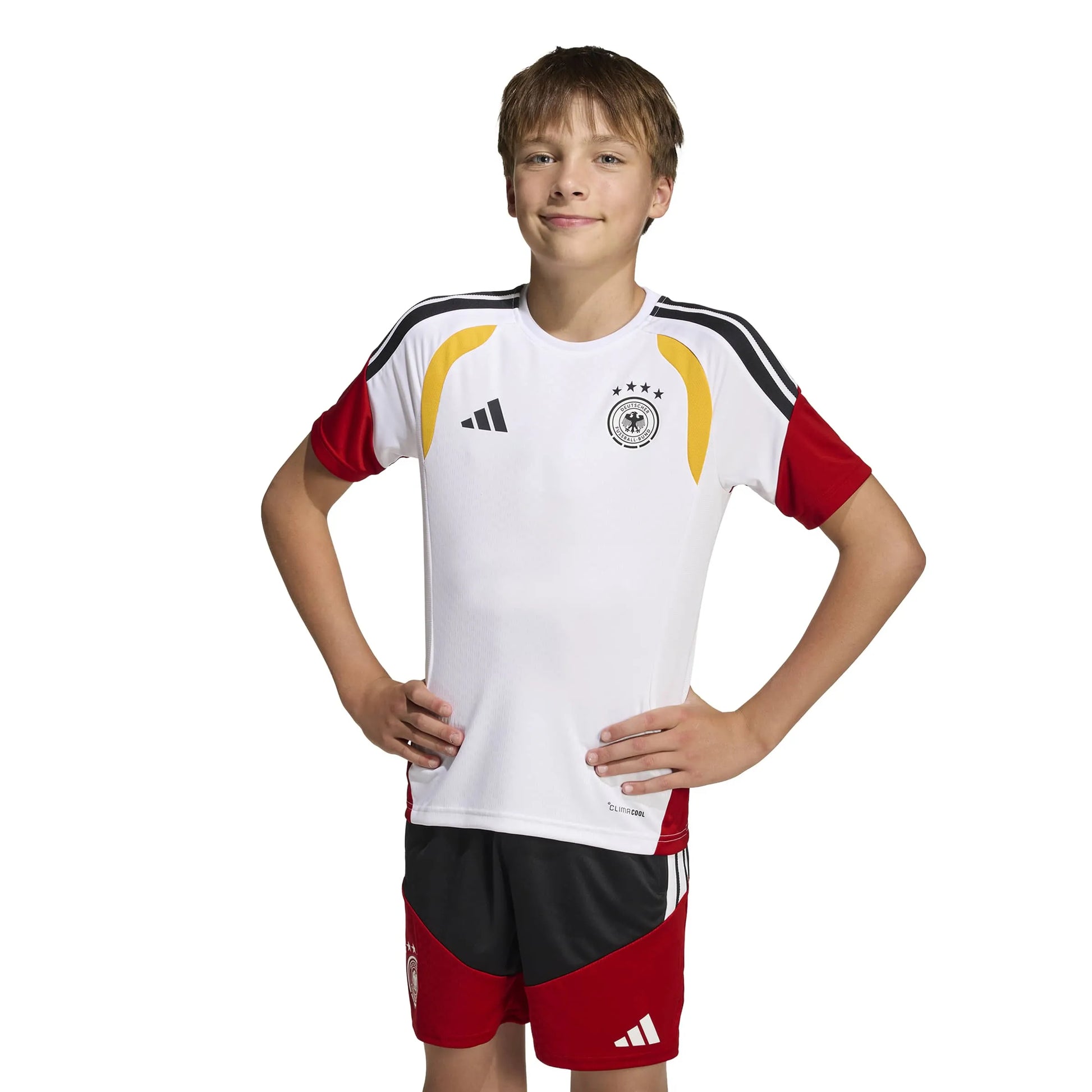 adidas 2026 Germany Youth Tiro Training Soccer Jersey (Model - Front)
