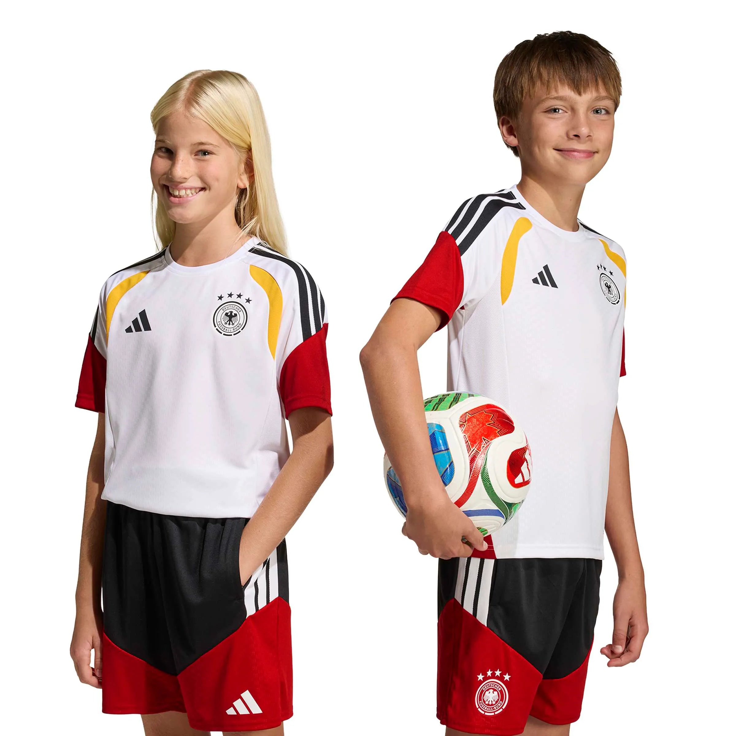 adidas 2026 Germany Youth Tiro Training Soccer Jersey (Models - Front)