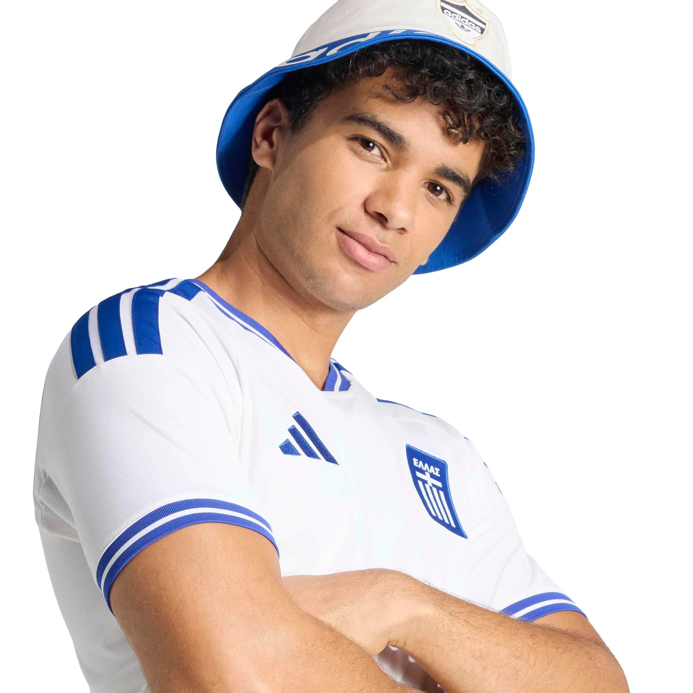 adidas 2026 Greece Men's Stadium Home Soccer Jersey (Detail 1)