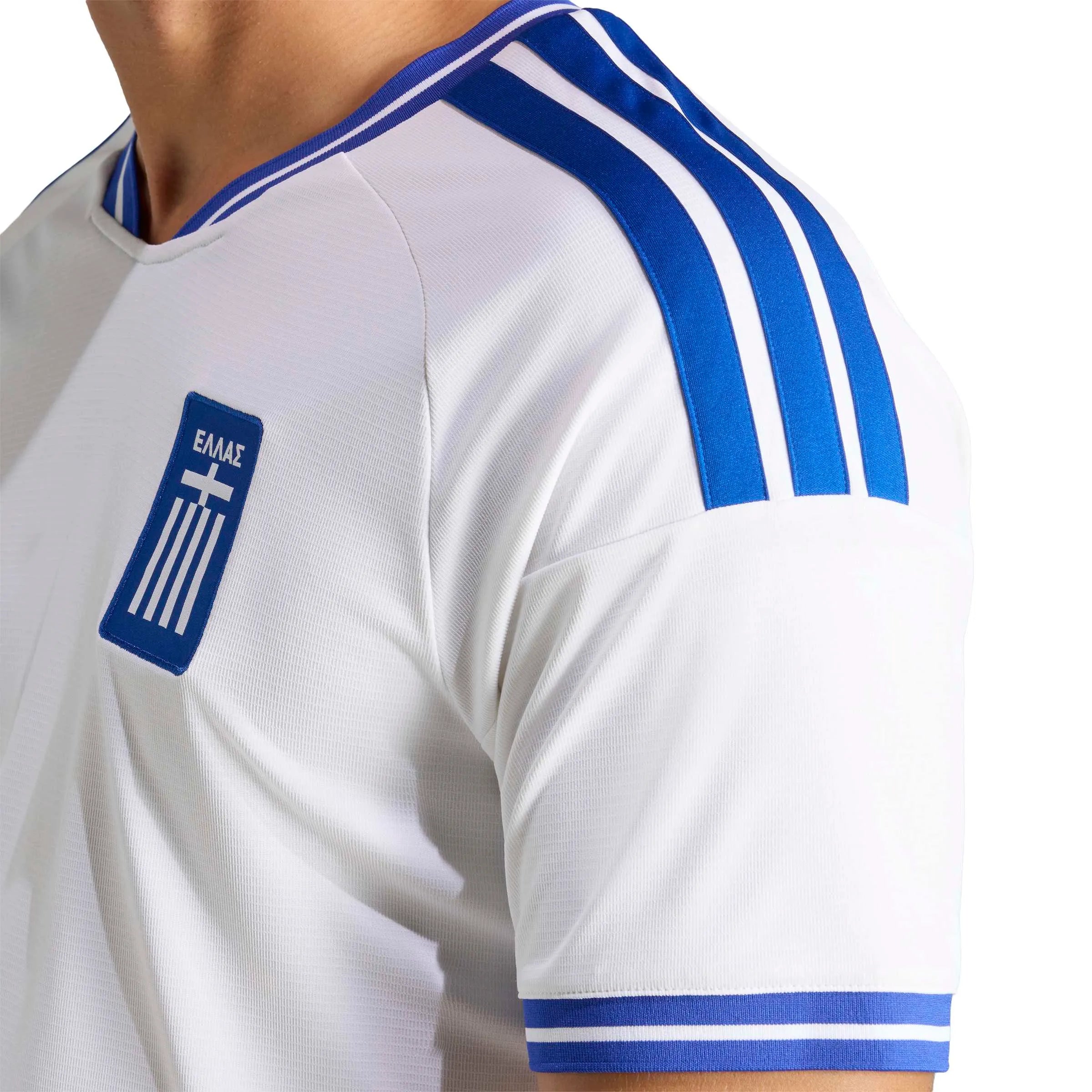 adidas 2026 Greece Men's Stadium Home Soccer Jersey (Detail 2)
