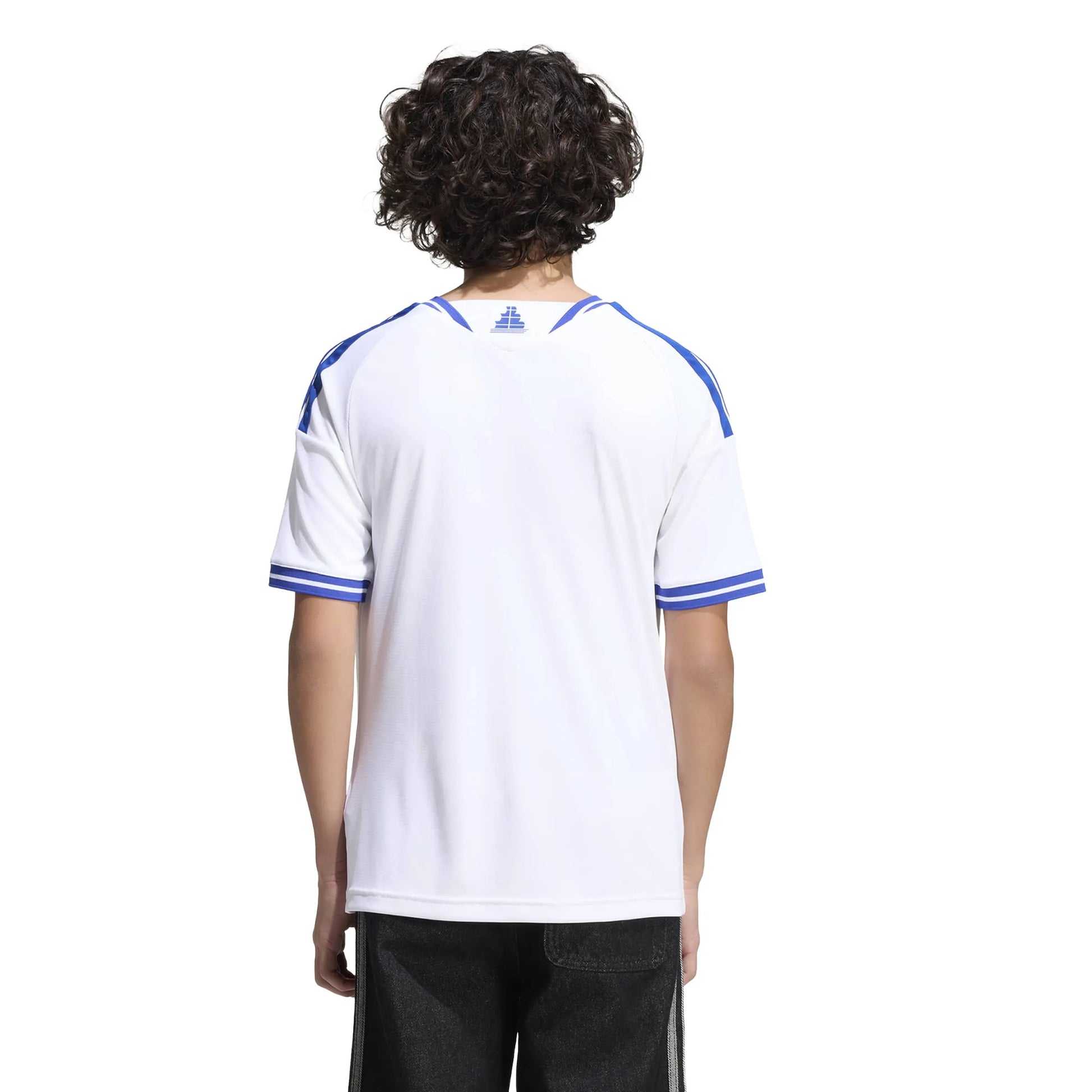 adidas 2026 Greece Youth Stadium Home Soccer Jersey (Model - Back)