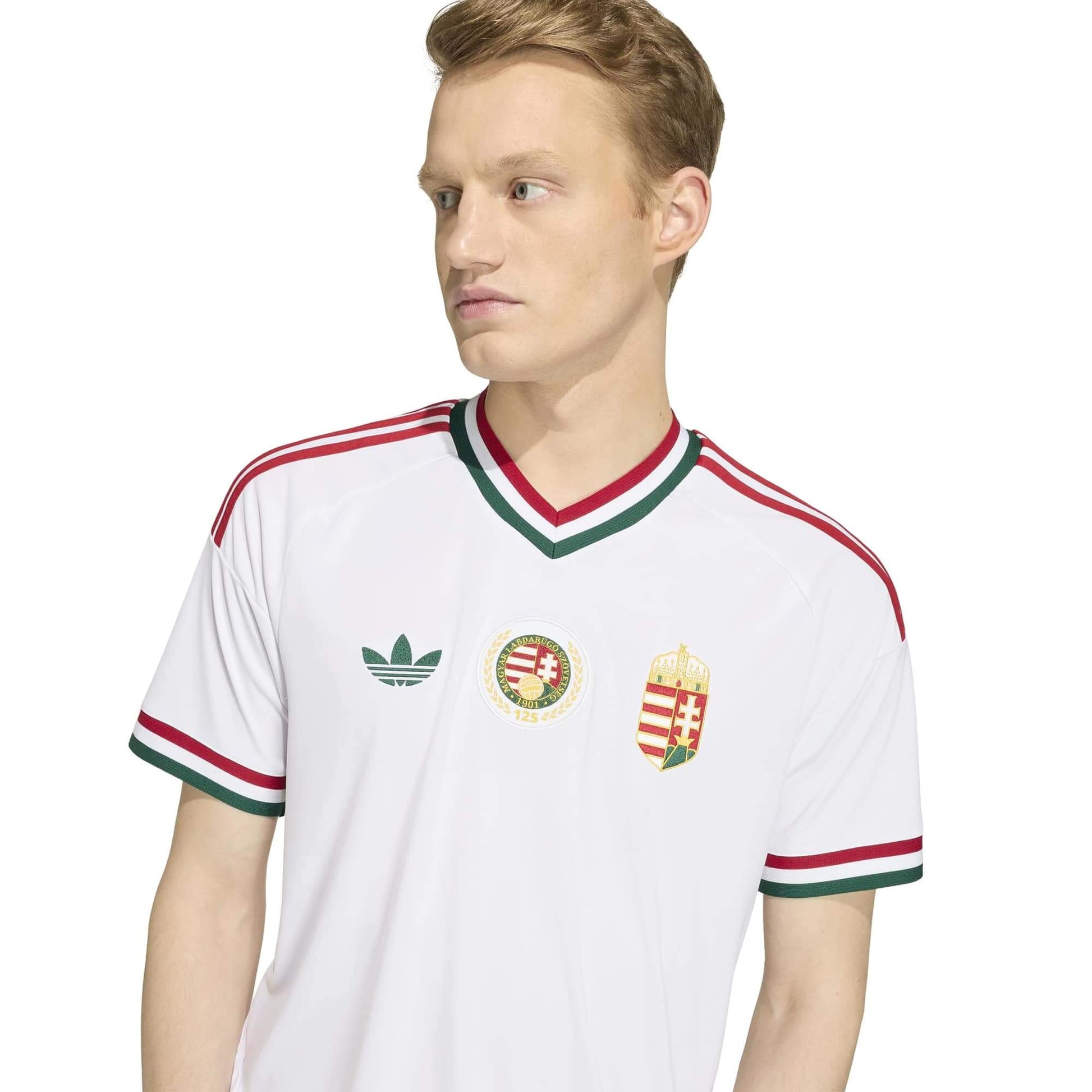adidas 2026 Hungary Men's Stadium Away Soccer Jersey (Detail 1)