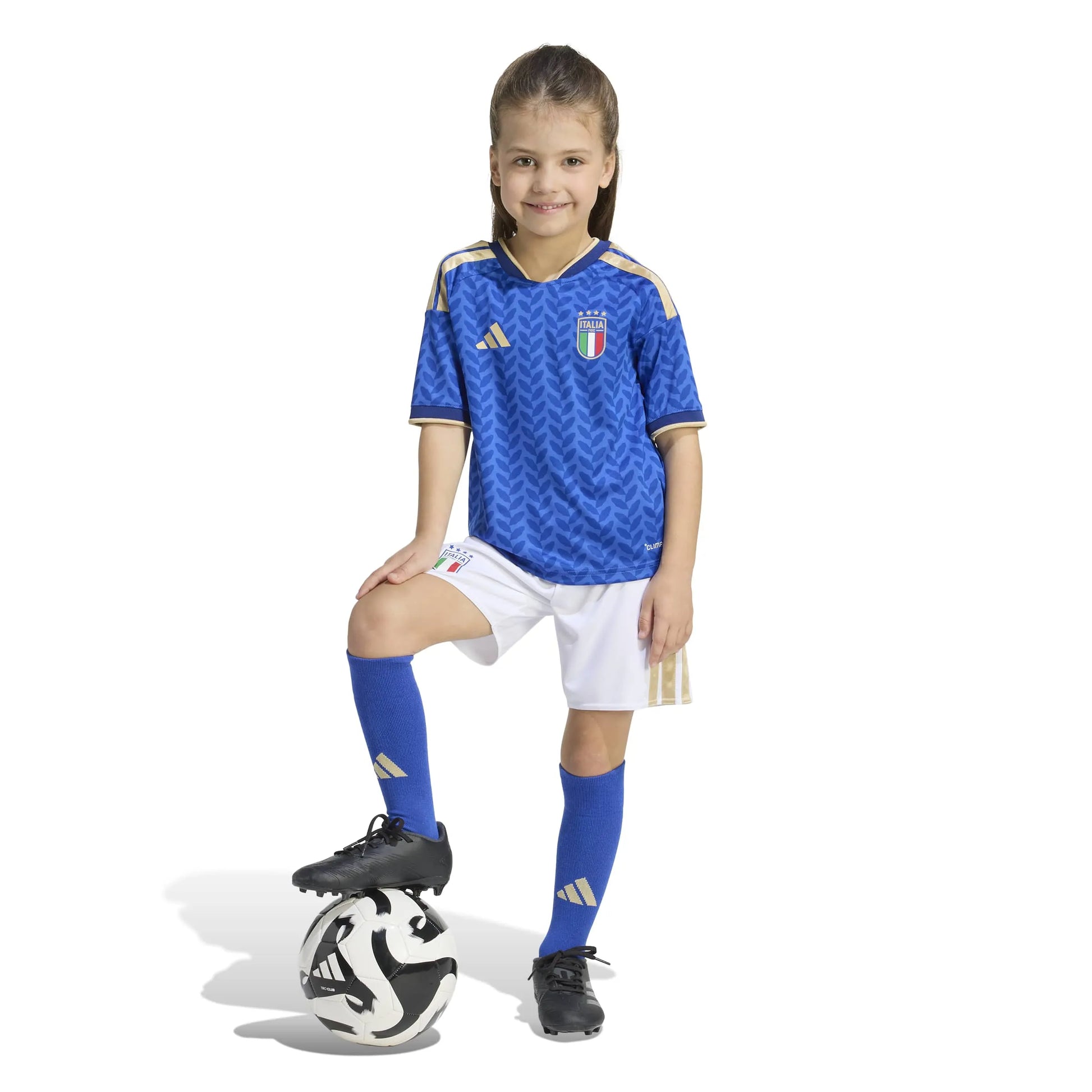 adidas 2026 Italy Kid's Home Mini Kit (Model - Front)