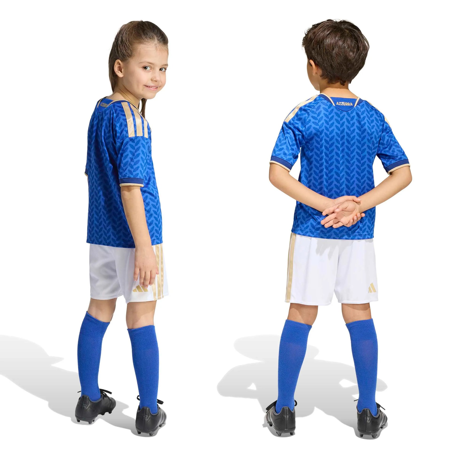 adidas 2026 Italy Kid's Home Mini Kit (Models - Back)
