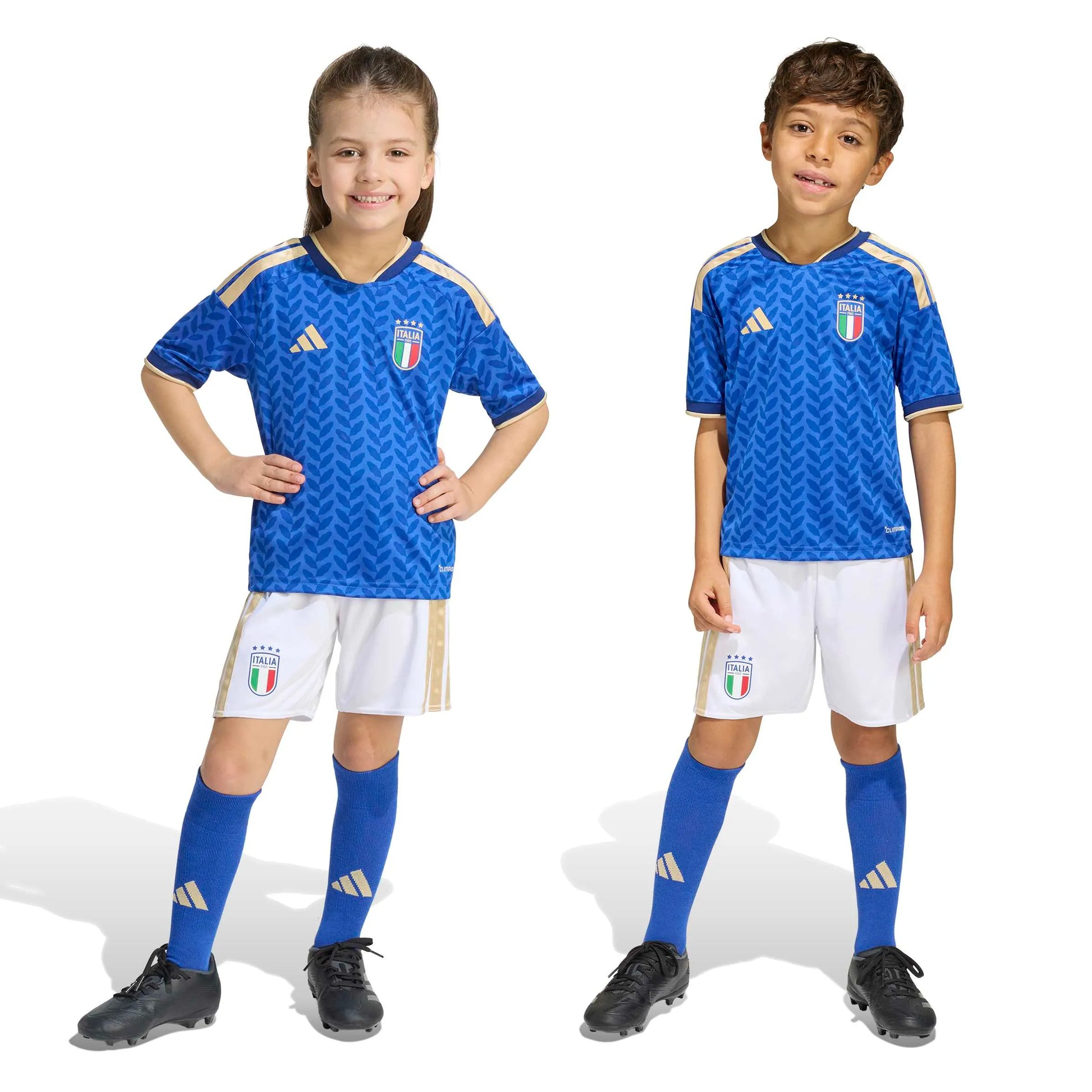 adidas 2026 Italy Kid's Home Mini Kit (Models - Front)