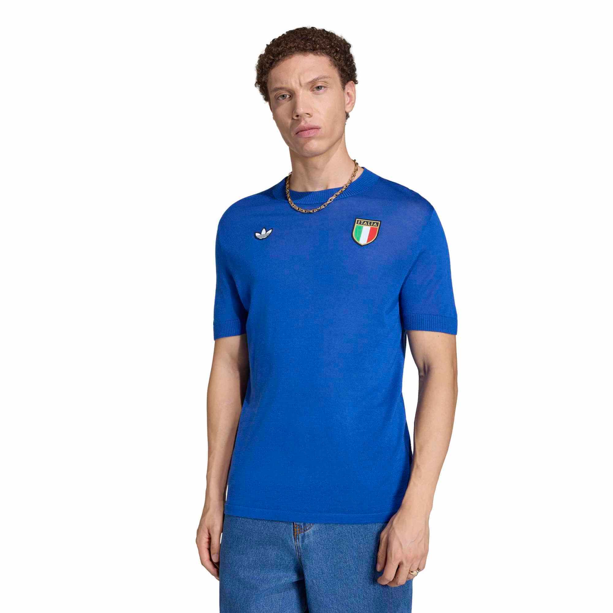 adidas 2026 Italy Men's 70's Soccer Jersey (Model - Front)
