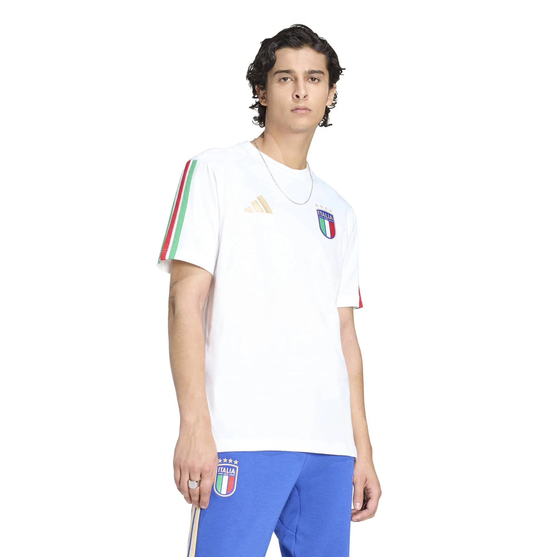 adidas 2026 Italy Men's DNA Tee (Model - Front)