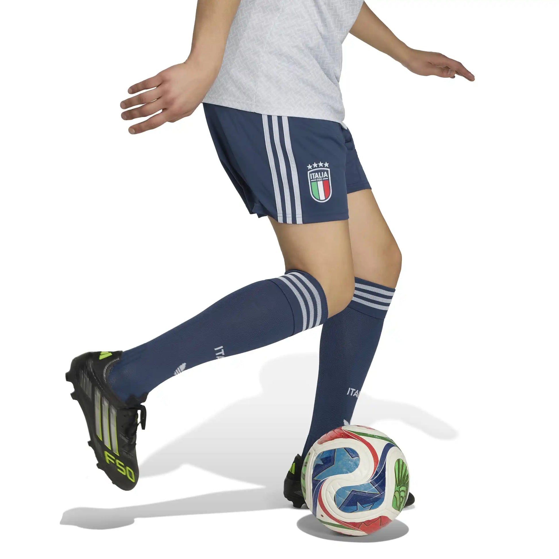 adidas 2026 Italy Men's Stadium Away Shorts (Model - Side)