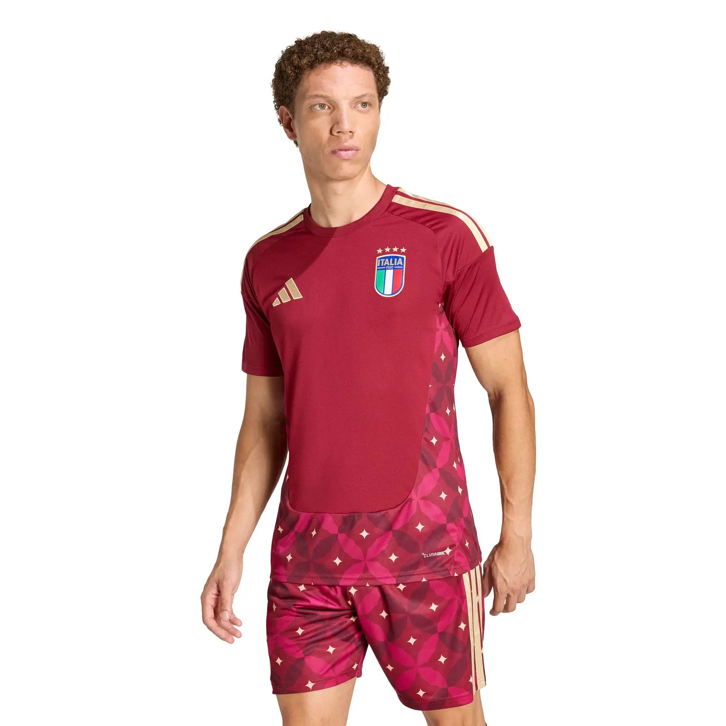 adidas 2026 Italy Men's Stadium Home Goalkeeper Soccer Jersey (Model - Front)