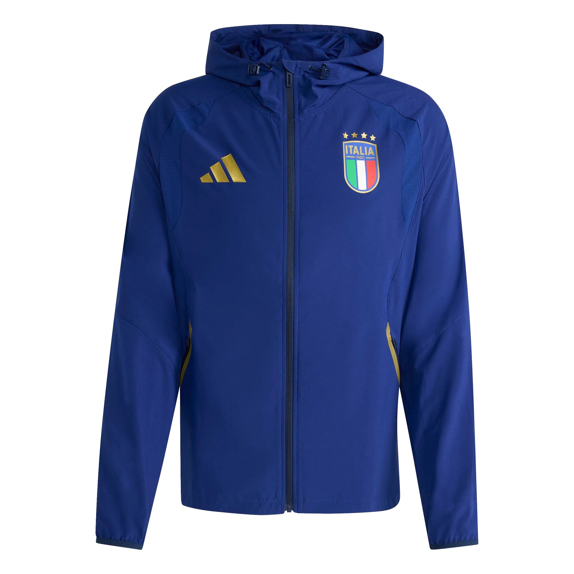 adidas 2026 Italy Men's Tiro Travel Full Zip Windbreaker (Front)