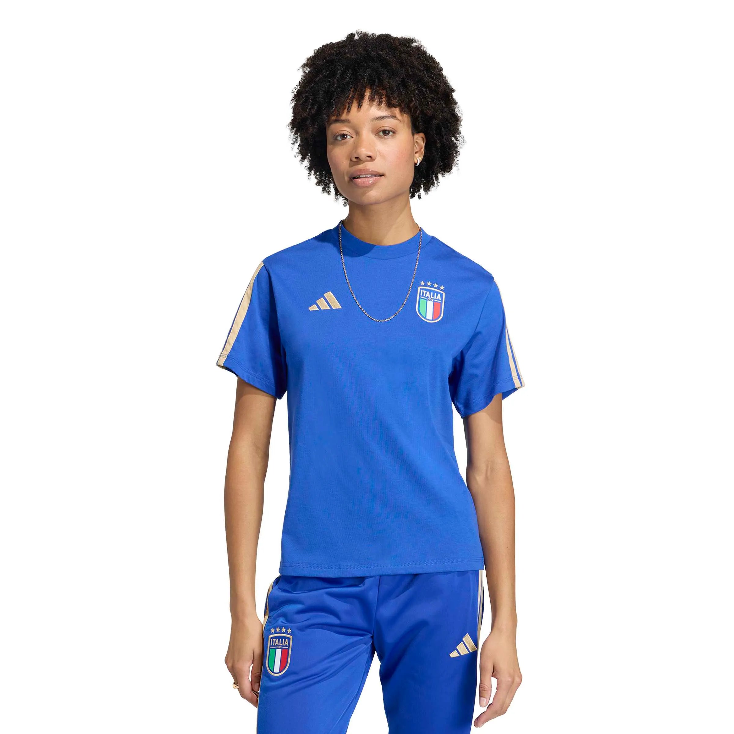 adidas 2026 Italy Women's DNA Tee (Model - Front)