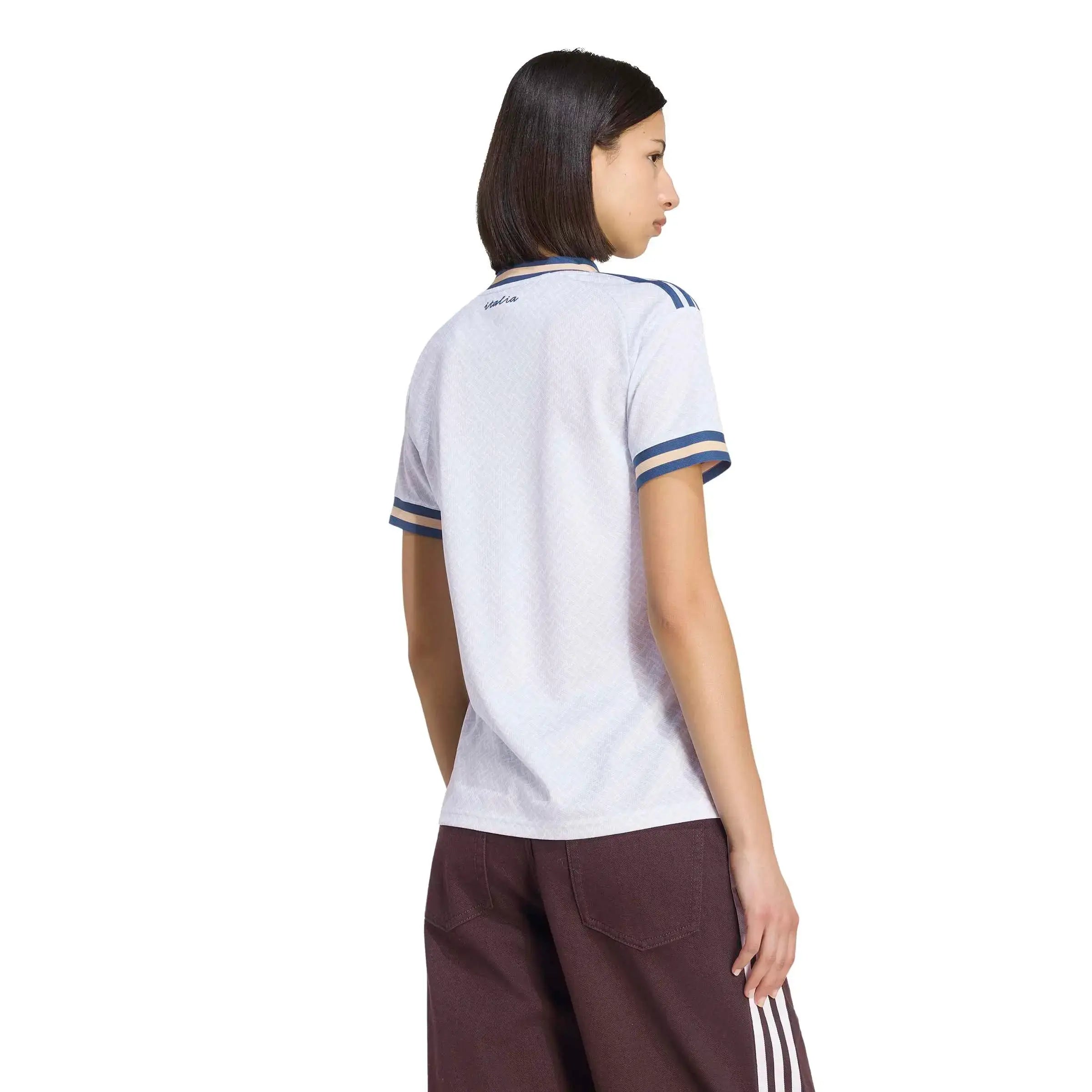adidas 2026 Italy Women's Stadium Away Soccer Jersey (Model - Back)
