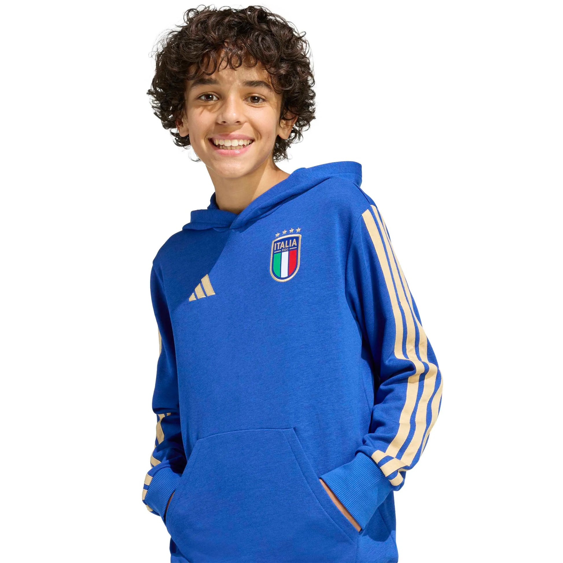 adidas 2026 Italy Youth DNA Hoodie (Detail 1)