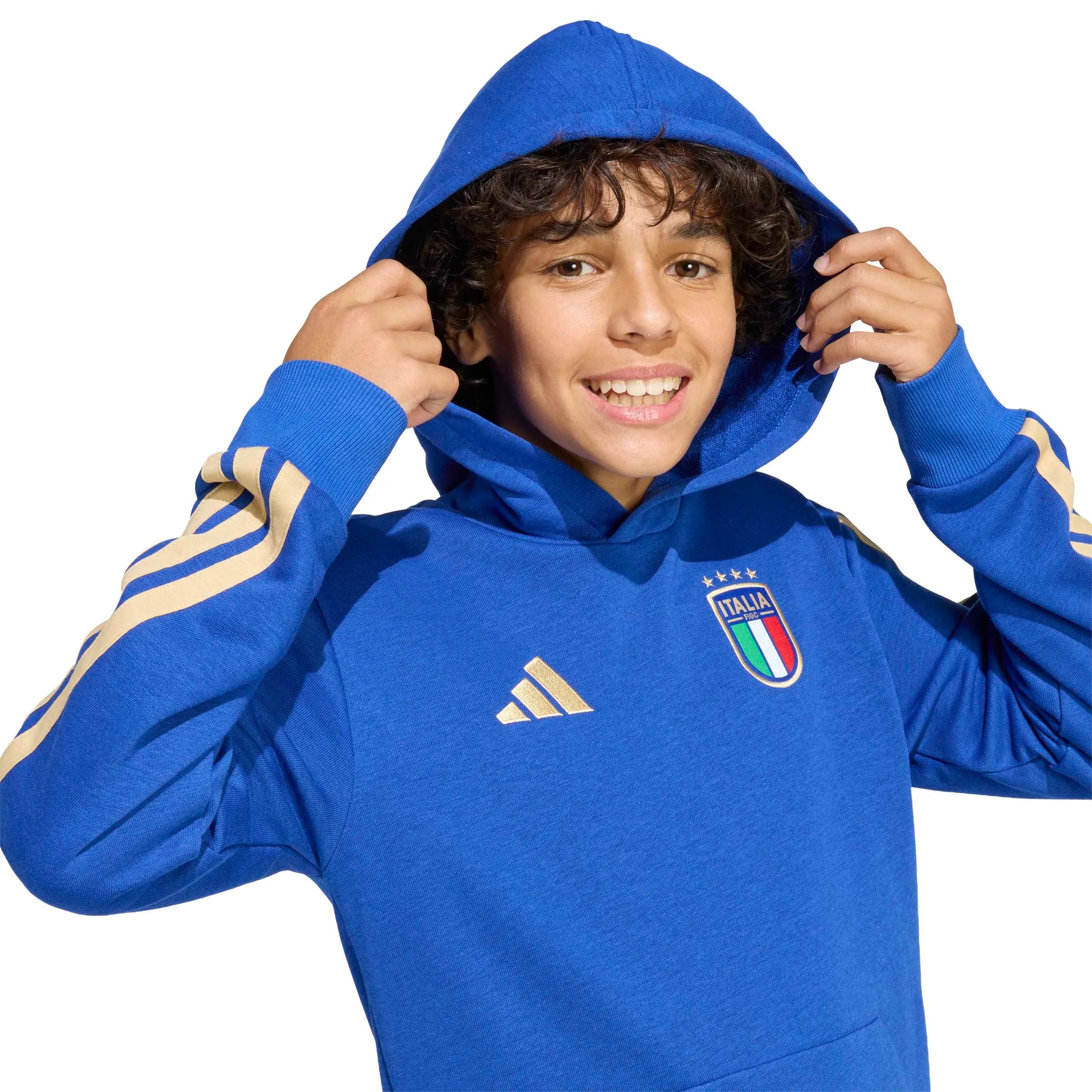 adidas 2026 Italy Youth DNA Hoodie (Detail 2)