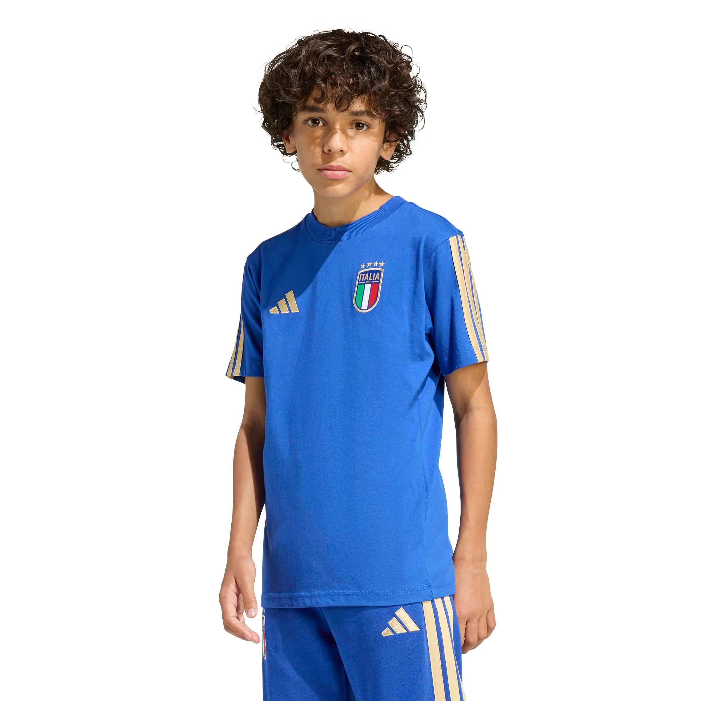 adidas 2026 Italy Youth DNA Tee (Model - Front)
