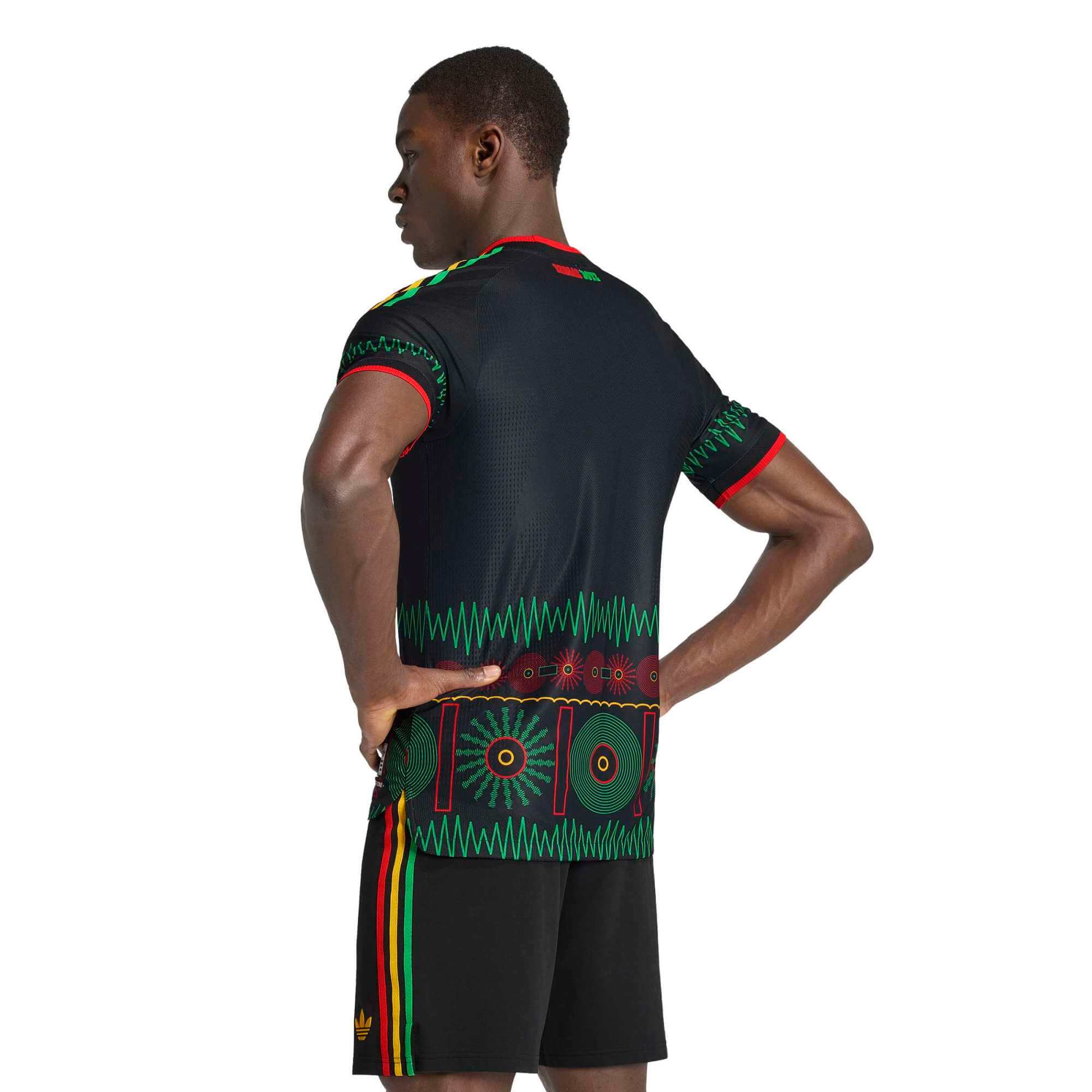 adidas 2026 Jamaica Men's Authentic Away Soccer Jersey (Model - Backl)