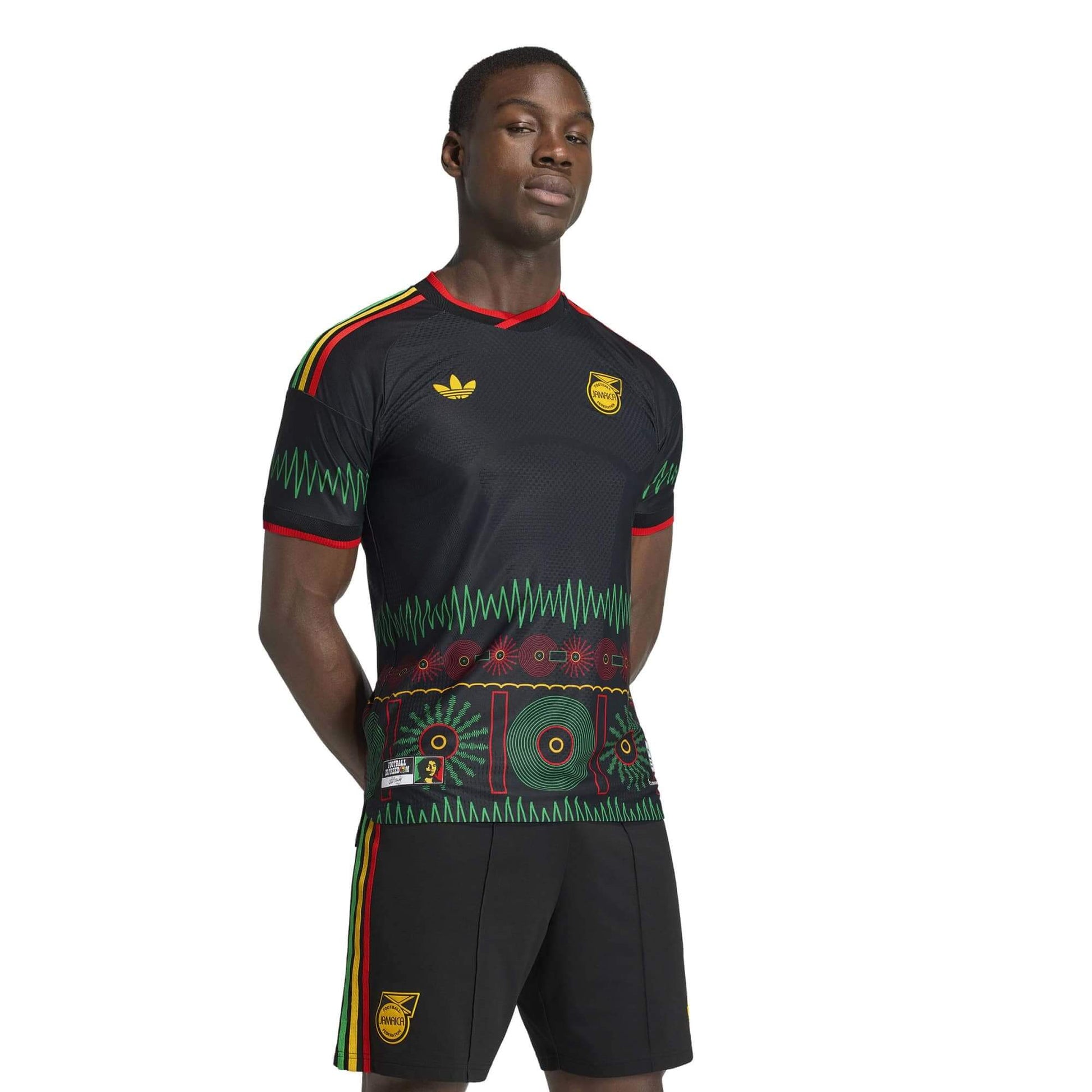 adidas 2026 Jamaica Men's Authentic Away Soccer Jersey (Model - Front)