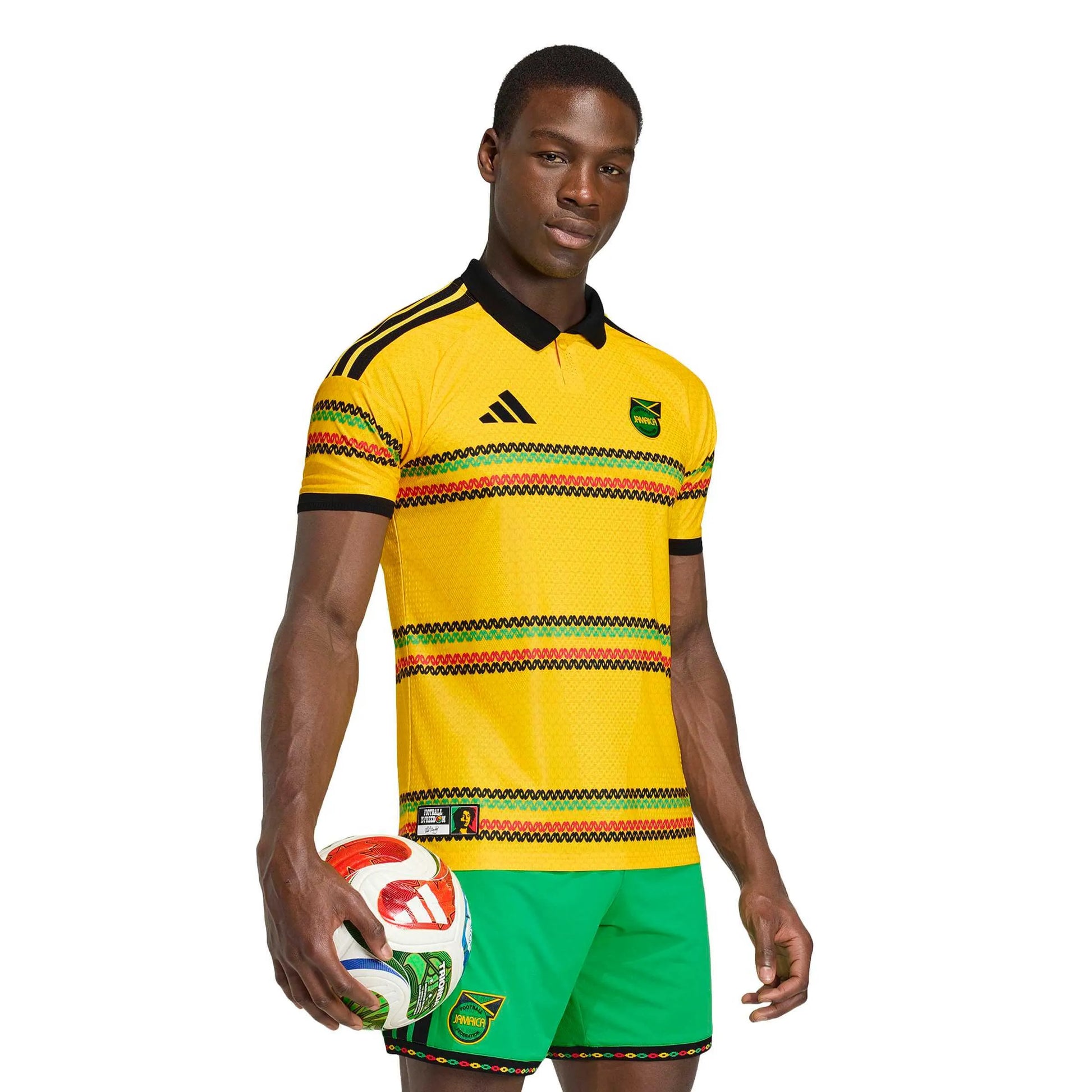 adidas 2026 Jamaica Men's Authentic Home Soccer Jersey (Model - Front)