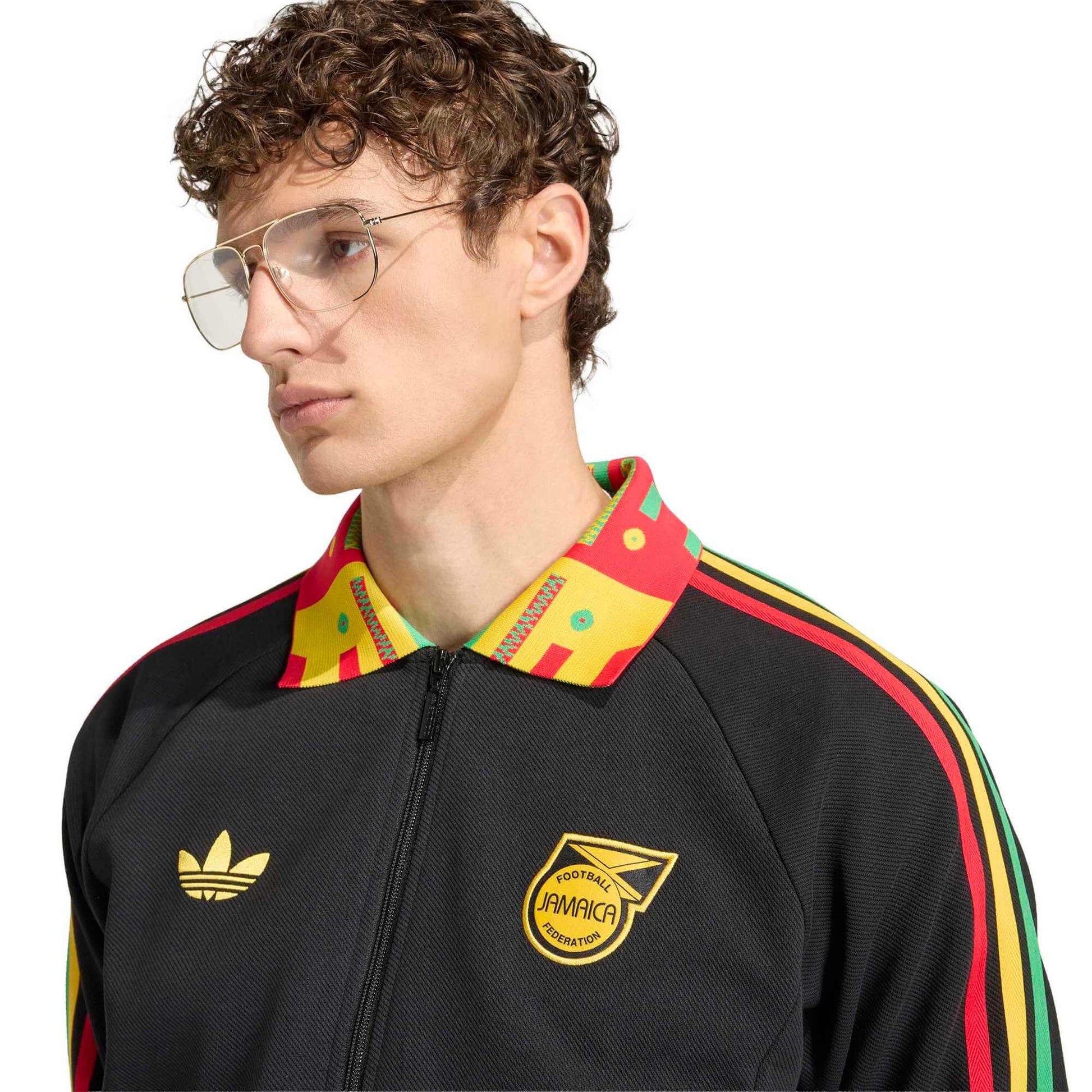adidas 2026 Jamaica Men's Bob Marley Away Anthem Jacket (Detail 1)