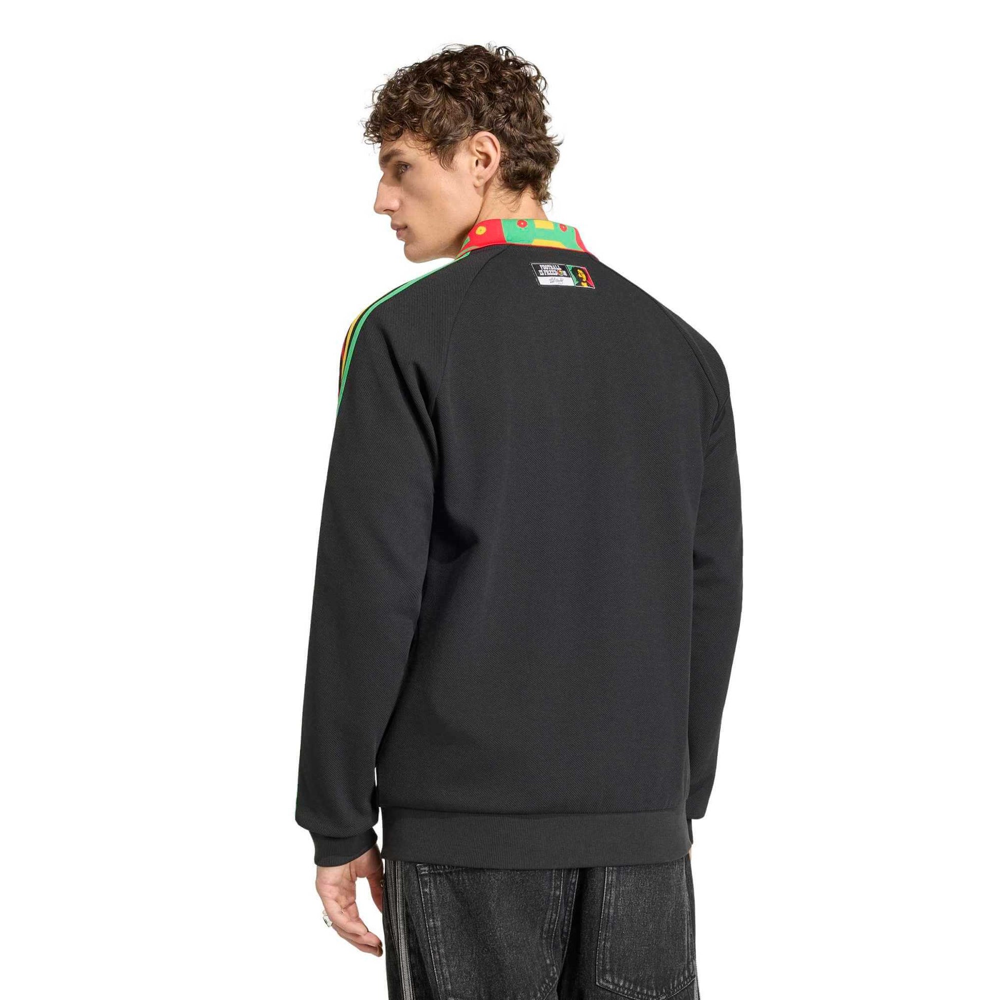 adidas 2026 Jamaica Men's Bob Marley Away Anthem Jacket (Model - Back)