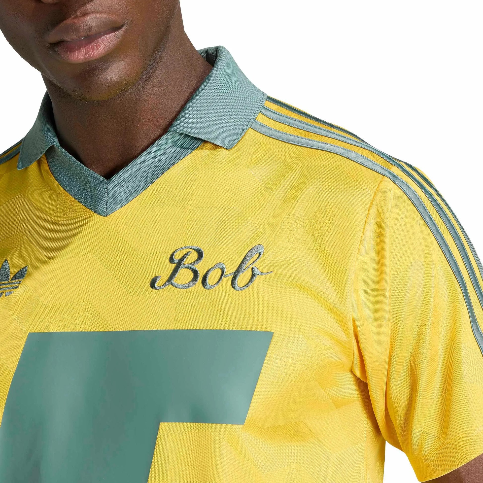 adidas 2026 Jamaica Men's Bob Marley Originals Stadium Soccer Jersey (Detail 1)