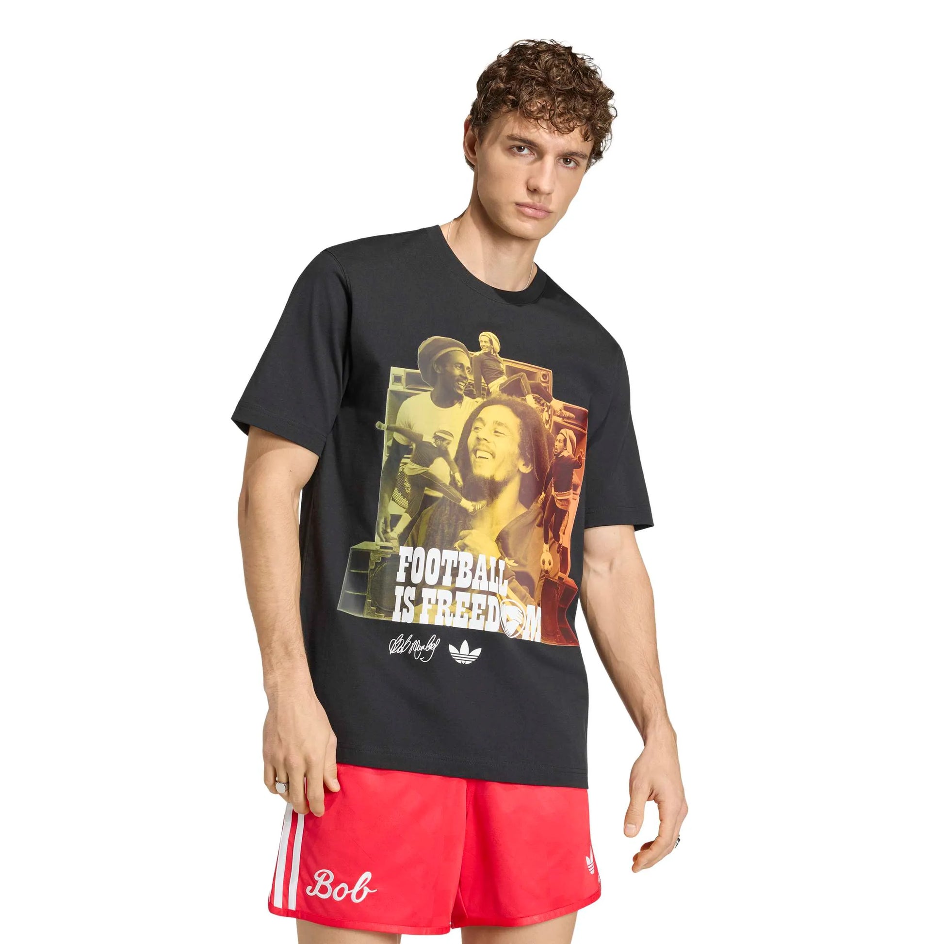 adidas 2026 Jamaica Men's Bob Marley Originals Tee (Model - Front)