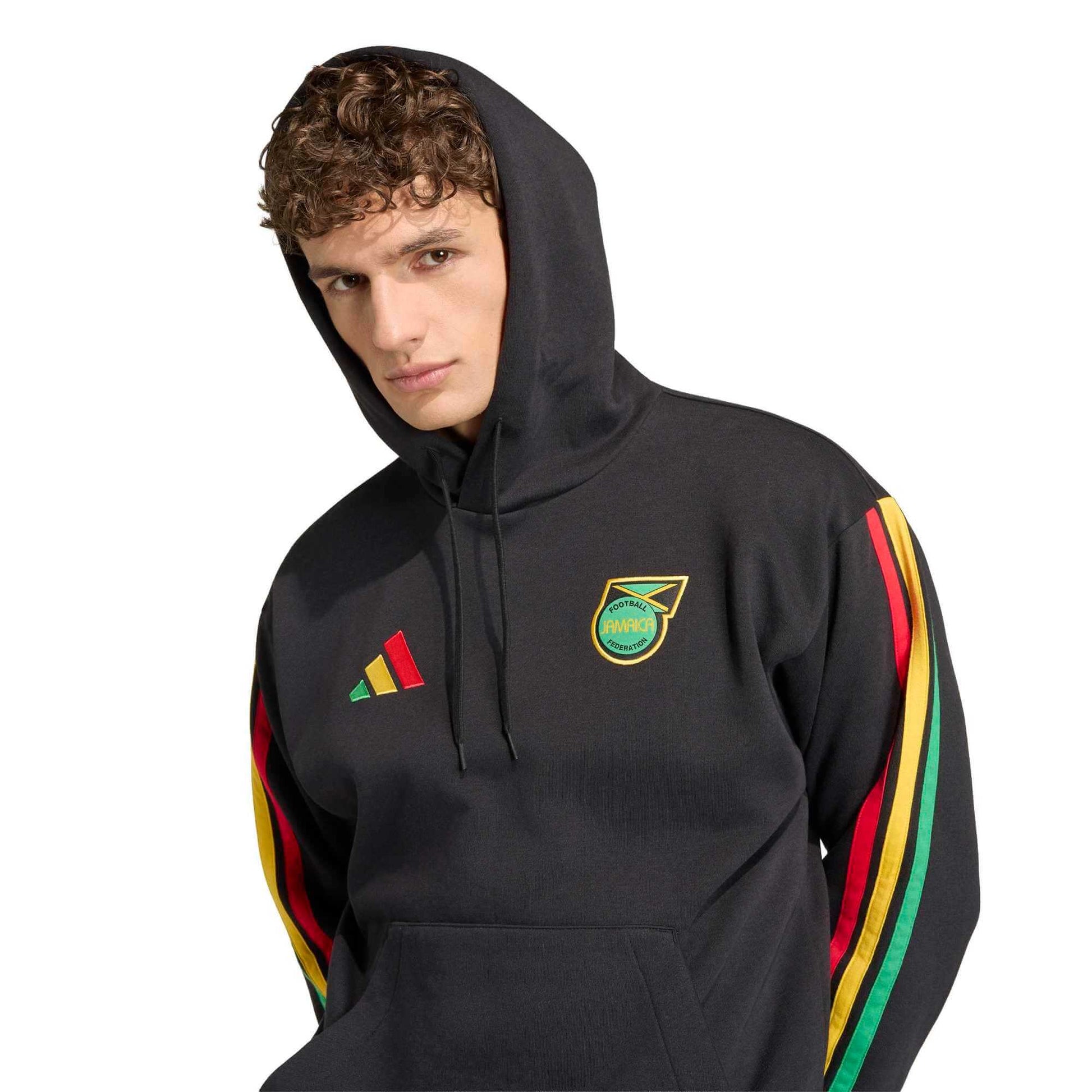 adidas 2026 Jamaica Men's DNA Fleece Hoodie (Detail 1)