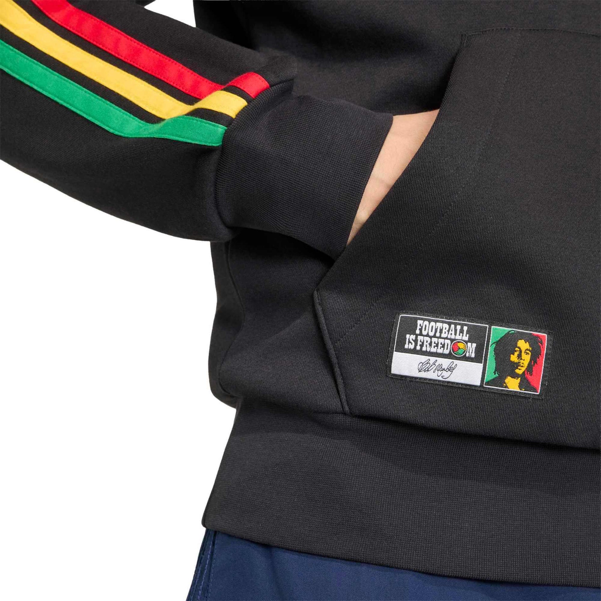 adidas 2026 Jamaica Men's DNA Fleece Hoodie (Detail 2)