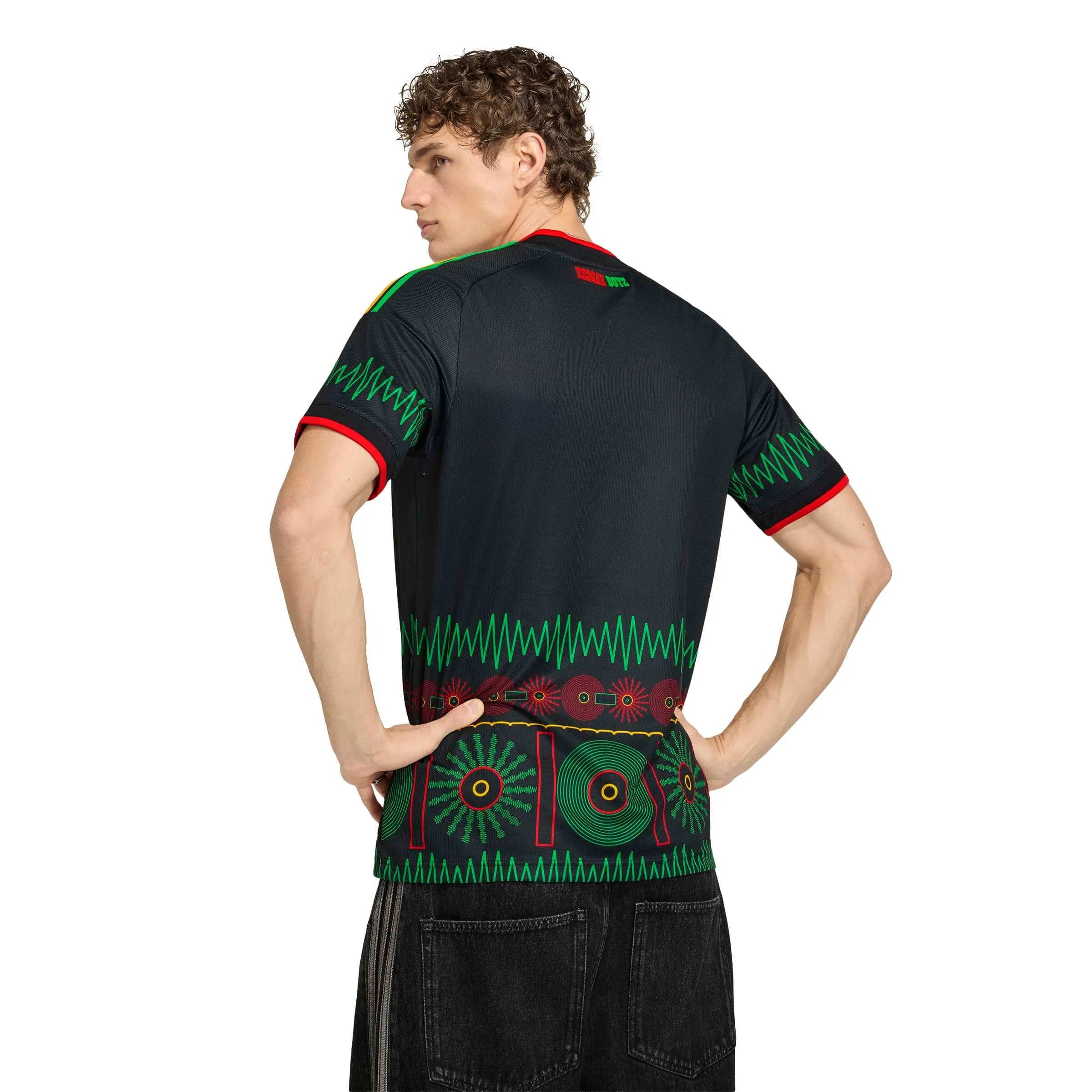 adidas 2026 Jamaica Men's Stadium Away Soccer Jersey (Model - Back)