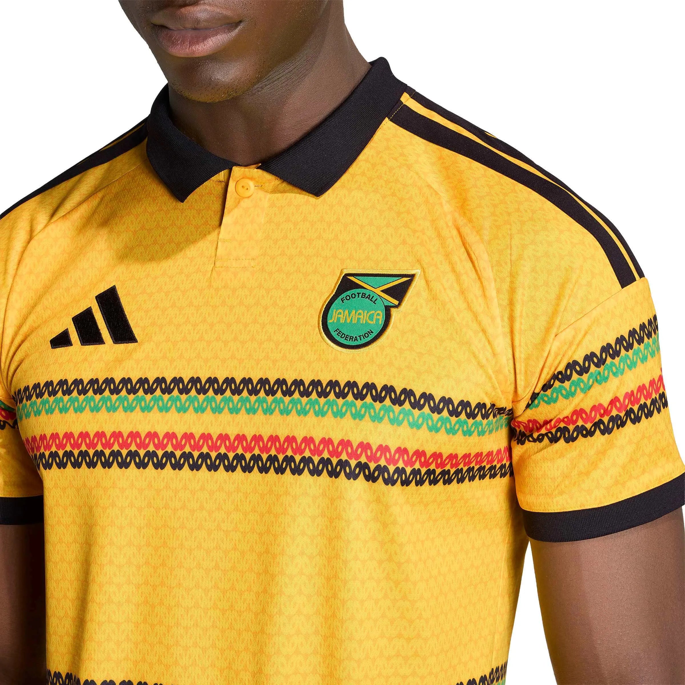 adidas 2026 Jamaica Men's Stadium Home Soccer Jersey (Detail 1)