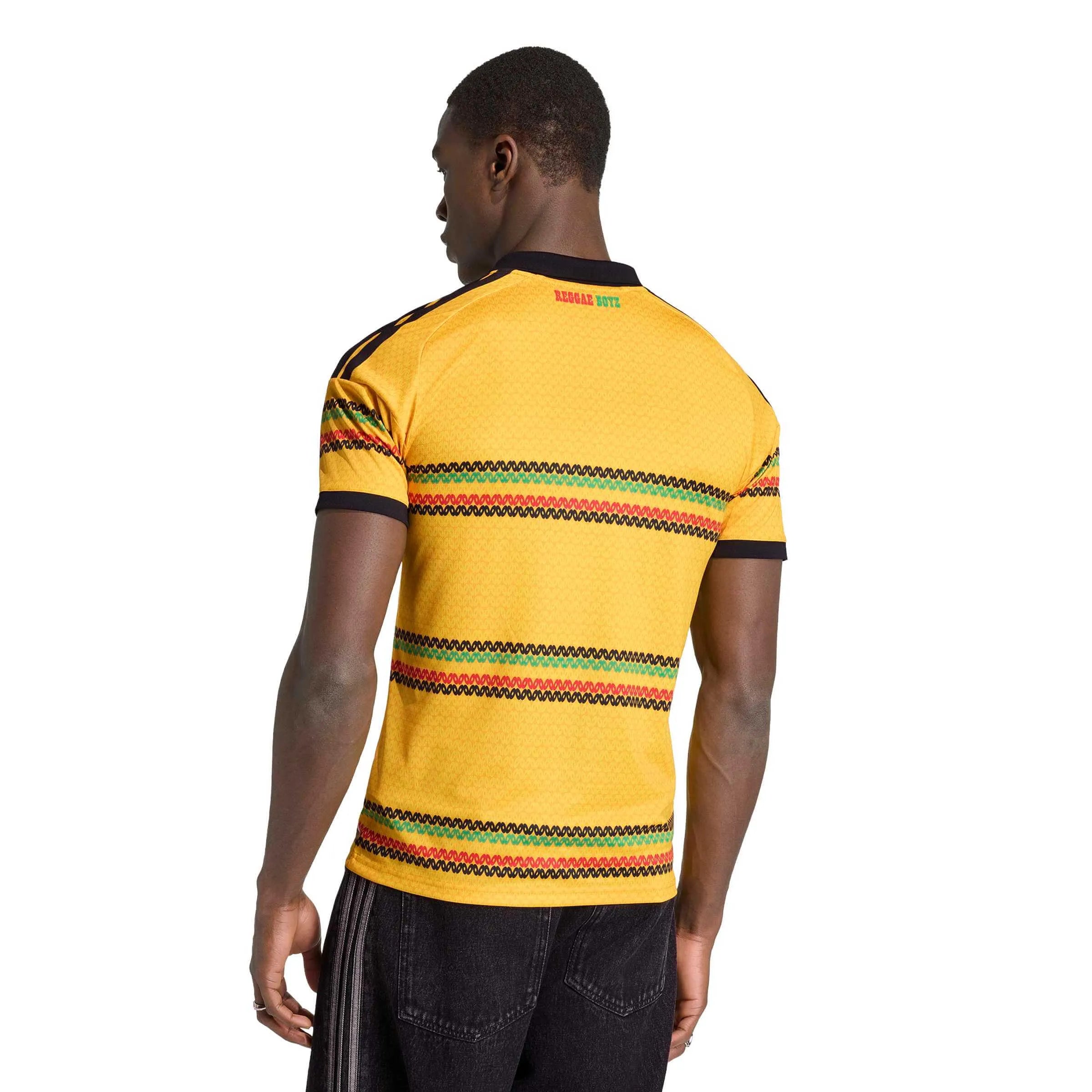 adidas 2026 Jamaica Men's Stadium Home Soccer Jersey (Model - Back)