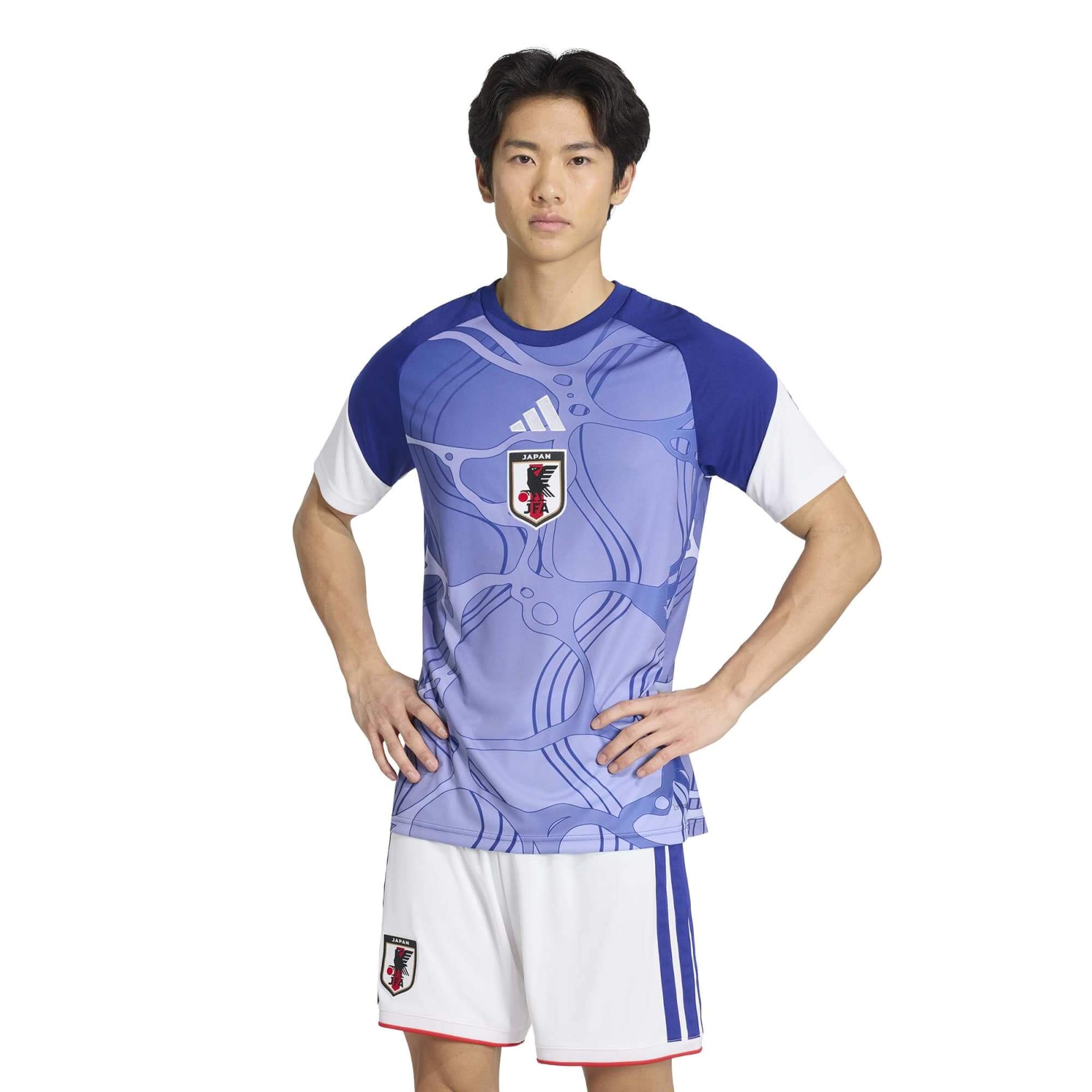 adidas 2026 Japan Men's Home Pre-Match Soccer Jersey (Model - Front)