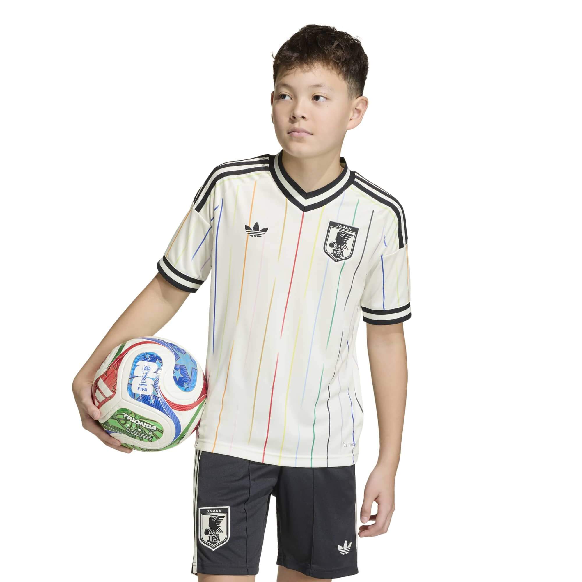 adidas 2026 Japan Youth Stadium Away Soccer Jersey (Model - Front)