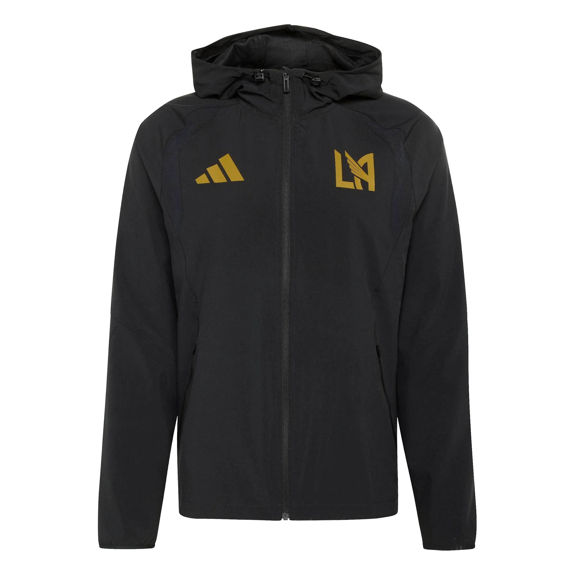 adidas 2026 LAFC Men's Travel Full-Zip Windbreaker (Front)
