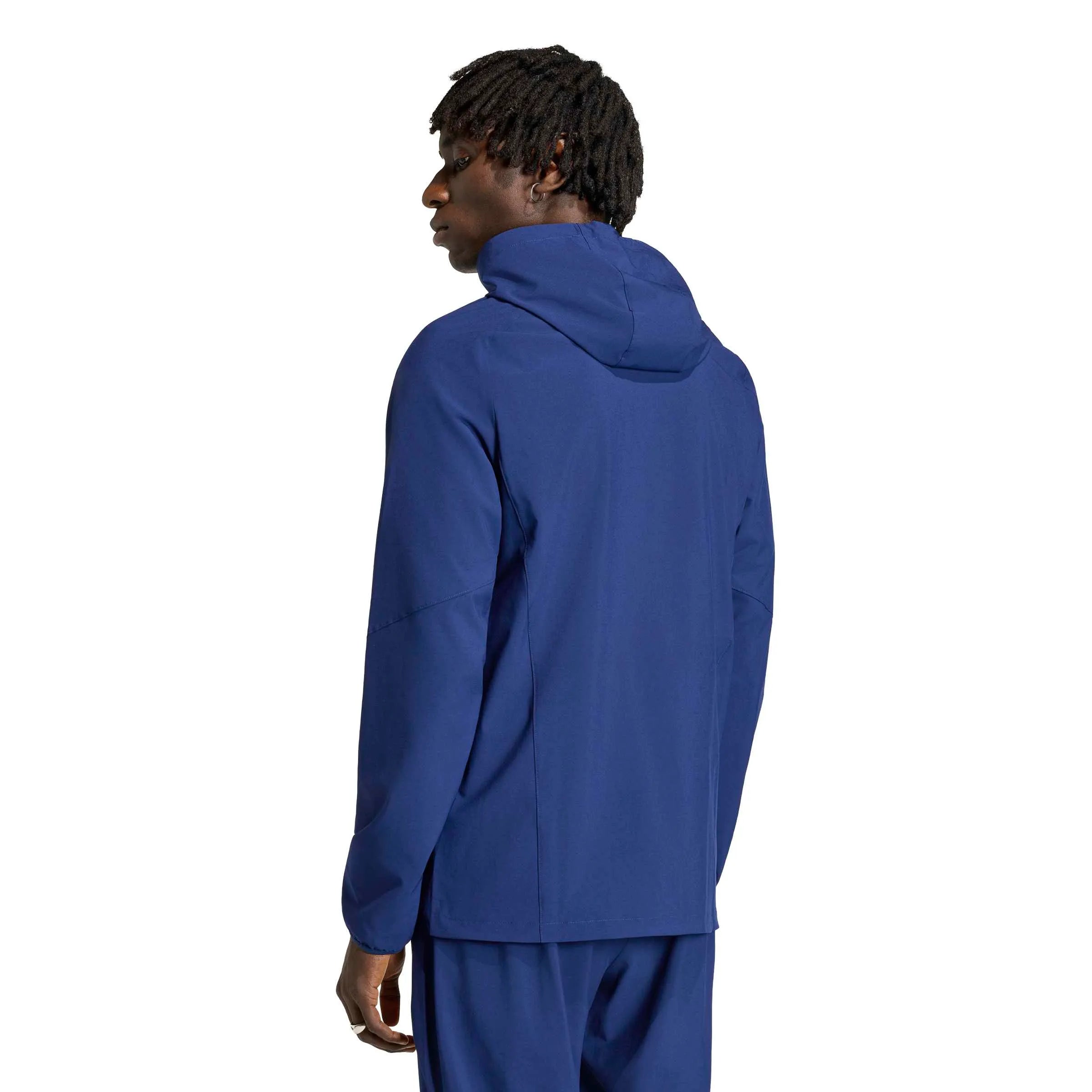 adidas 2026 LA Galaxy Men's Travel Full-Zip Windbreaker (Model - Back)