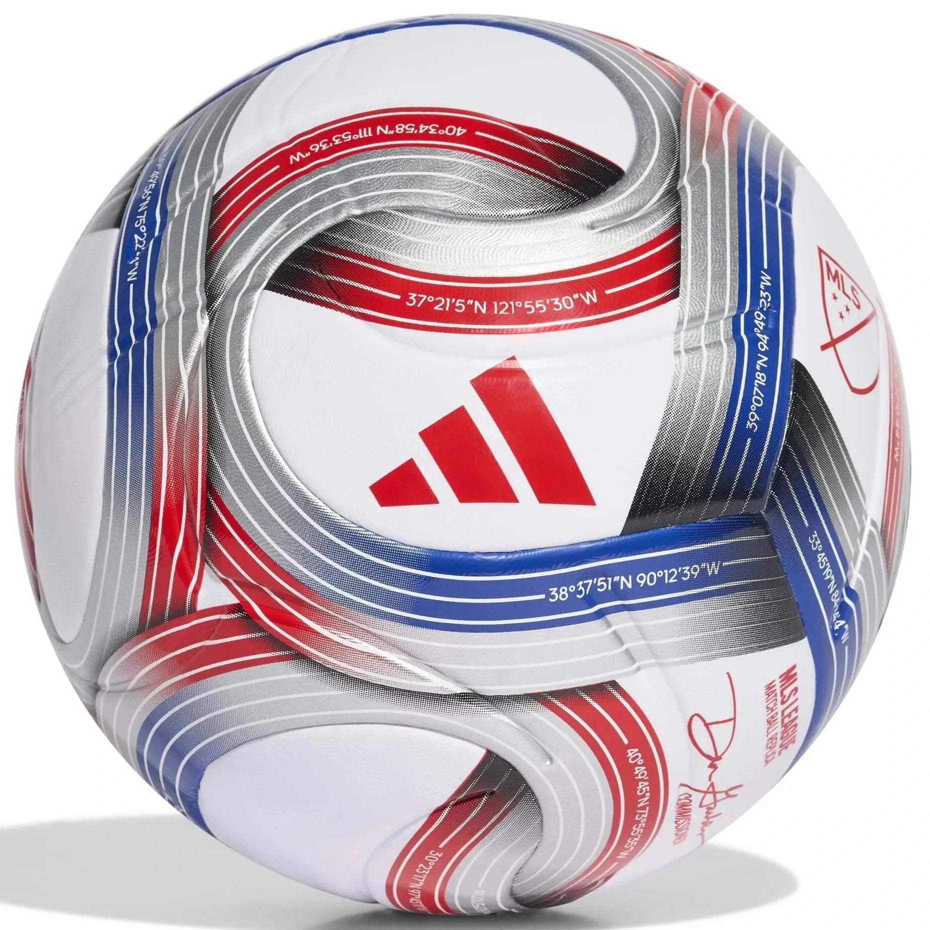 adidas 2026 MLS NFHS League Soccer Ball Size 4 (10 Ball & Bag Bundle)