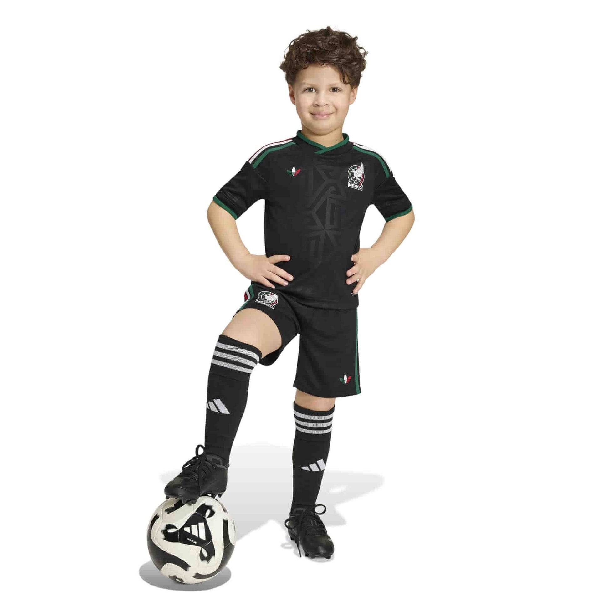 adidas 2026 Mexico Kids' Third Mini Kit (Model - Side)