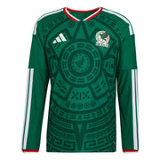 adidas 2026 Mexico Men's Authentic Home Long-Sleeve Soccer Jersey (Front)