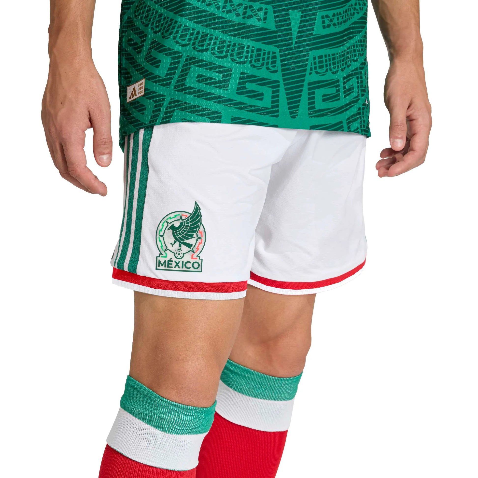 adidas 2026 Mexico Men's Authentic Home Shorts (Detail 1)