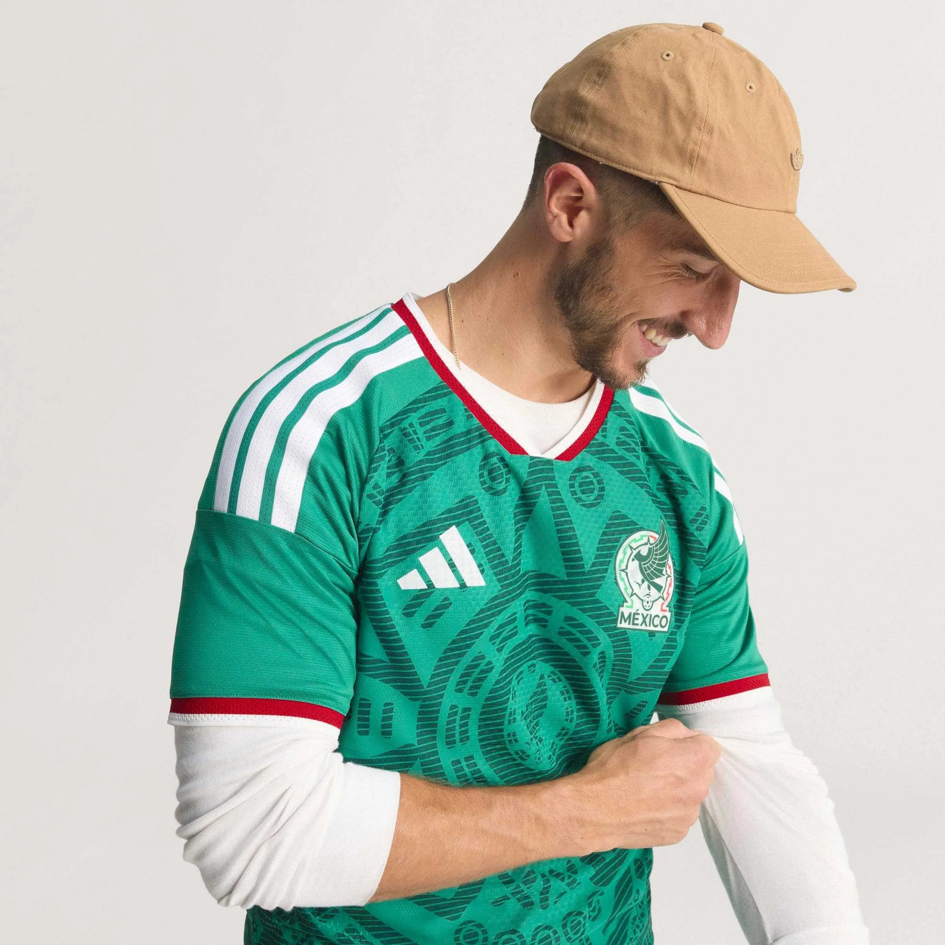 adidas 2026 Mexico Men's Authentic Home Soccer Jersey (Detail 1)