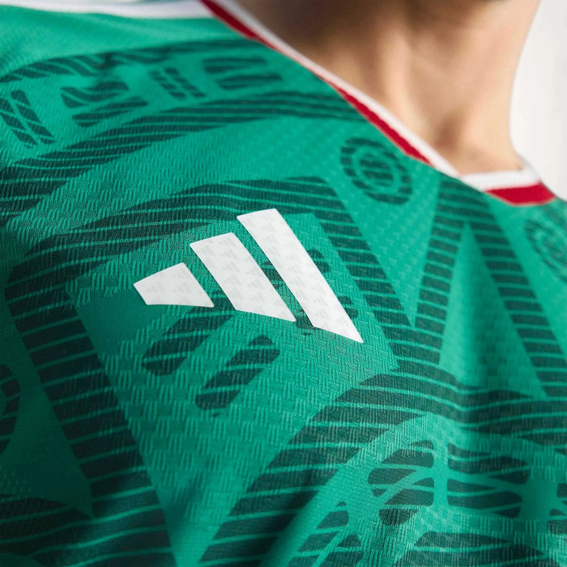 adidas 2026 Mexico Men's Authentic Home Soccer Jersey (Detail 3)