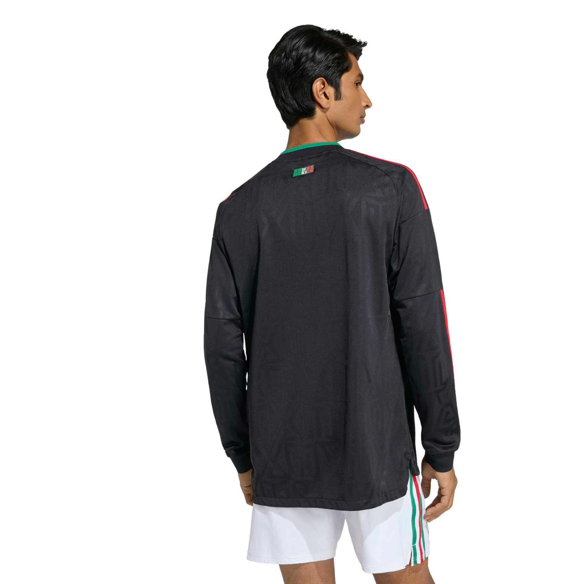 adidas 2026 Mexico Men's Authentic Third Long-Sleeve Soccer Jersey (Model - Back)