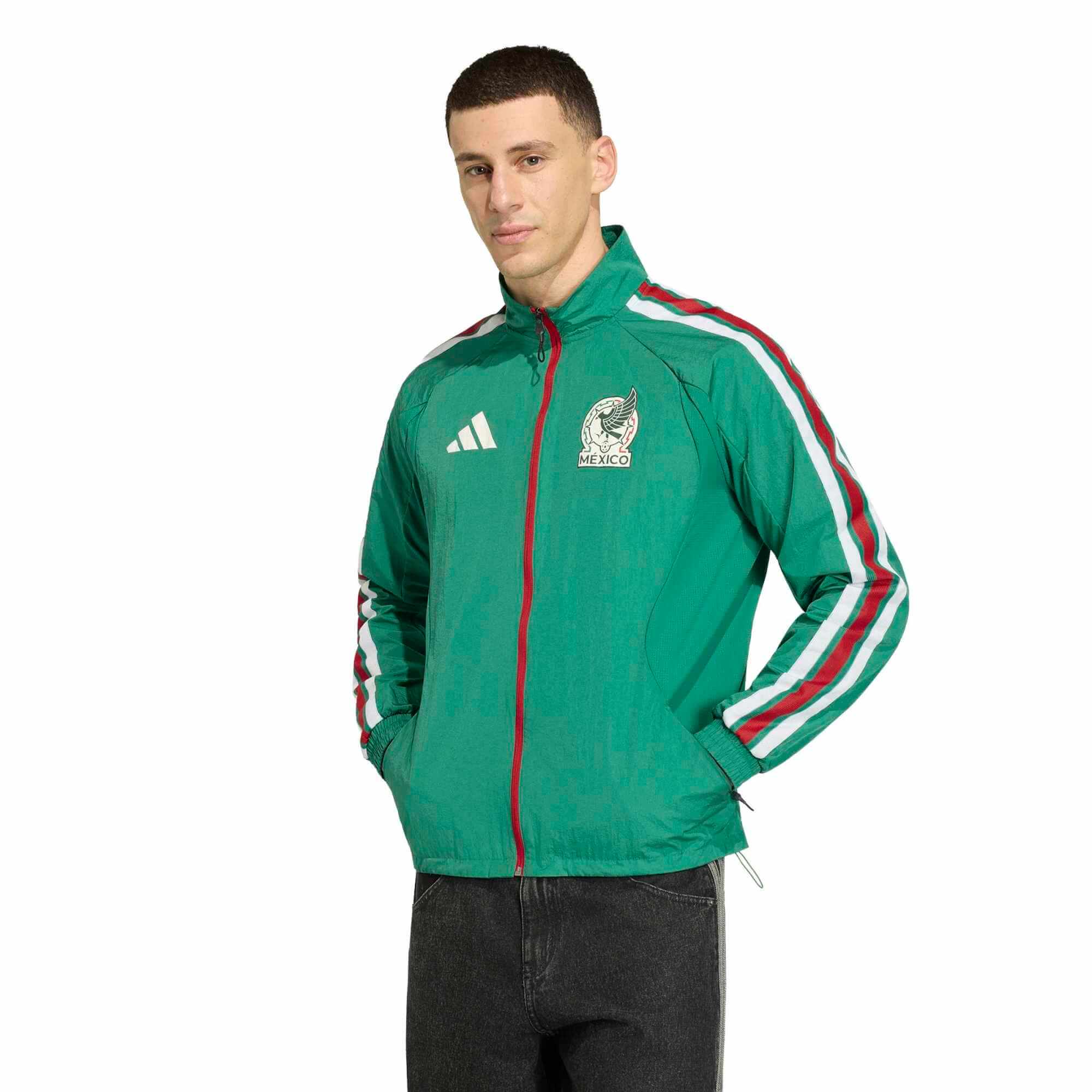 adidas 2026 Mexico Men's Home Anthem Jacket (Model - Front)